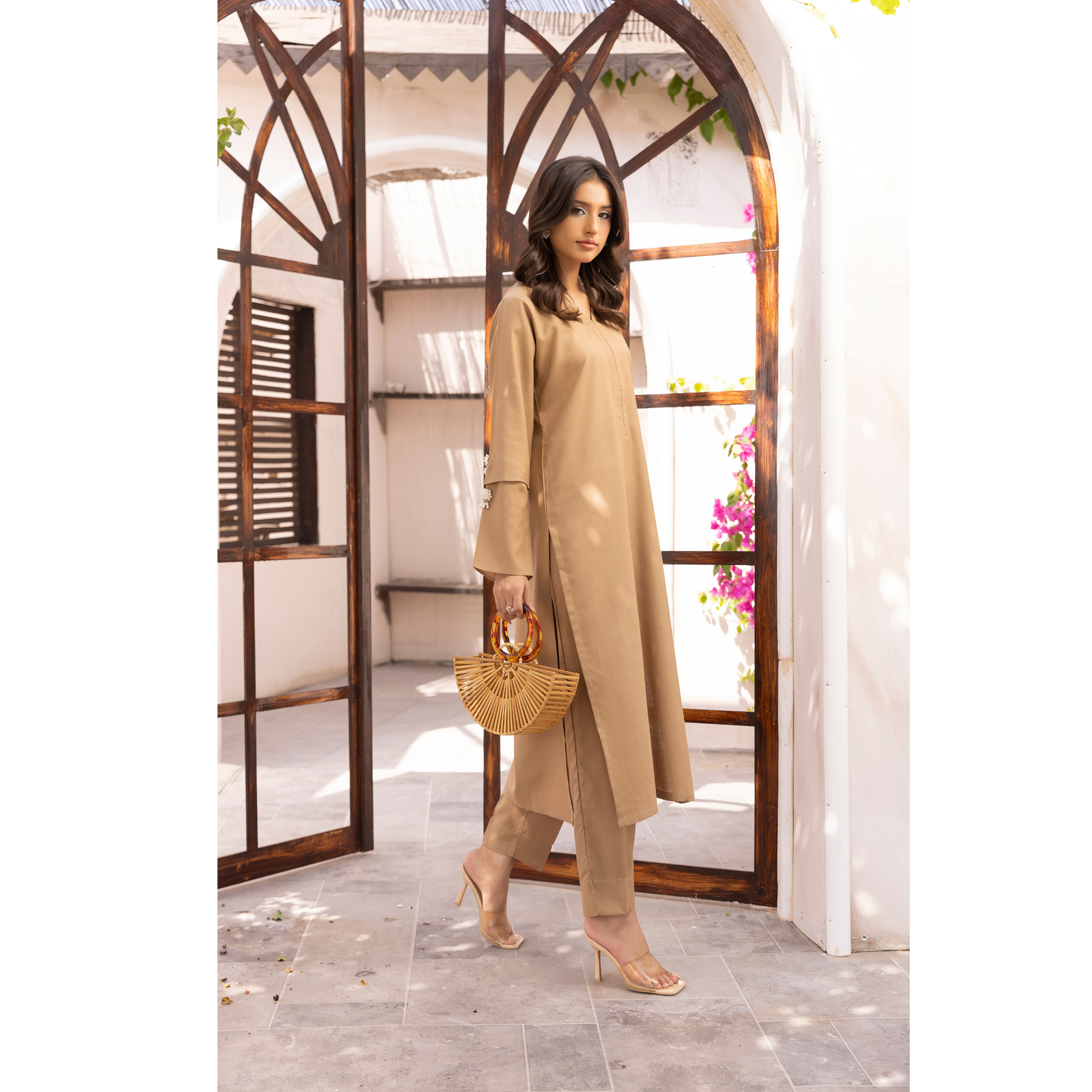 UMS-38 Lira by Simrans Dhanak Solid Co Ord Set