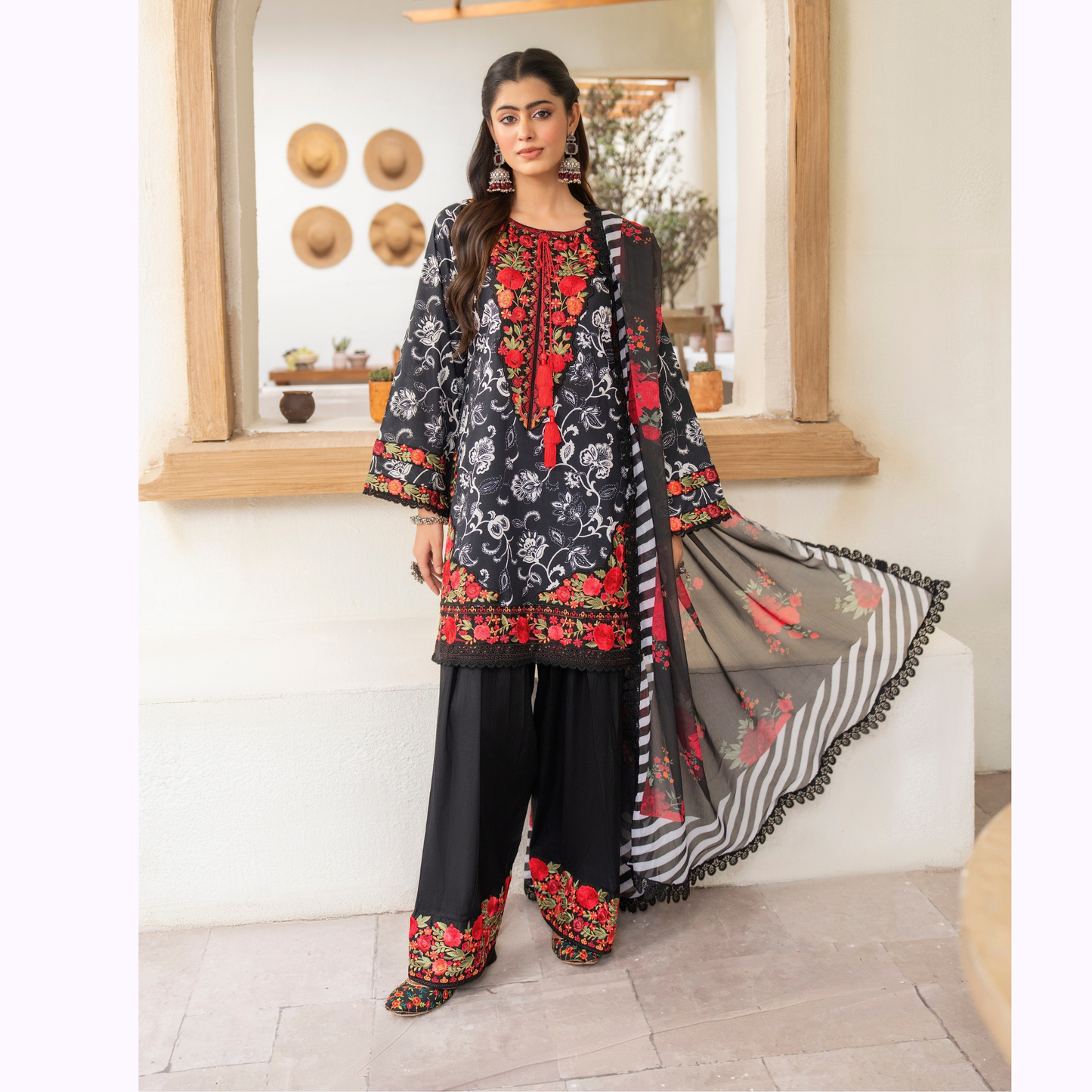 "Aina II" Embroidered Printed Lawn 3 Pc Collection by Karma Collection