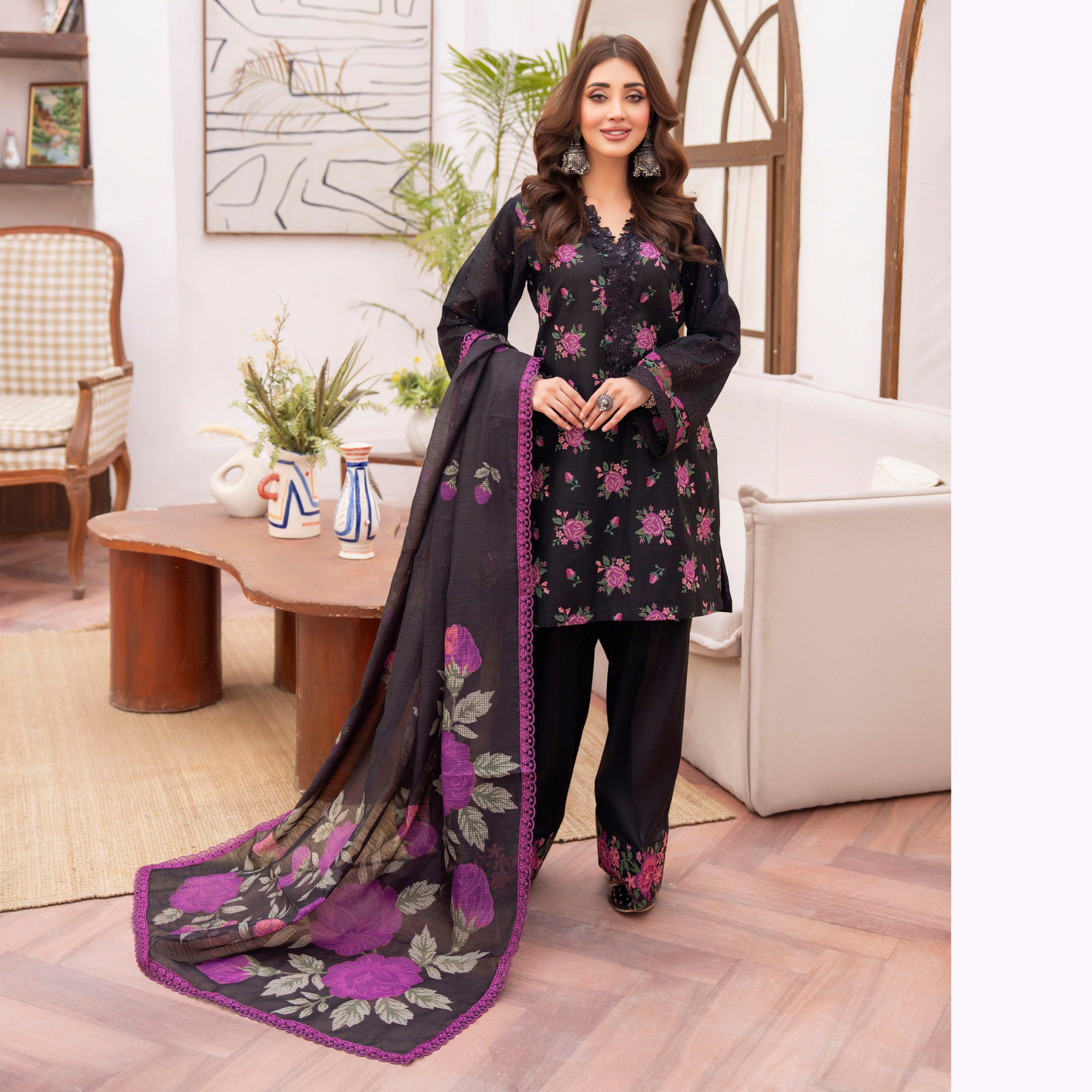 KC-1475 Luxury Trendy Farshi Shalwar Embroidered Collection | Ready to Wear | Karma Collection