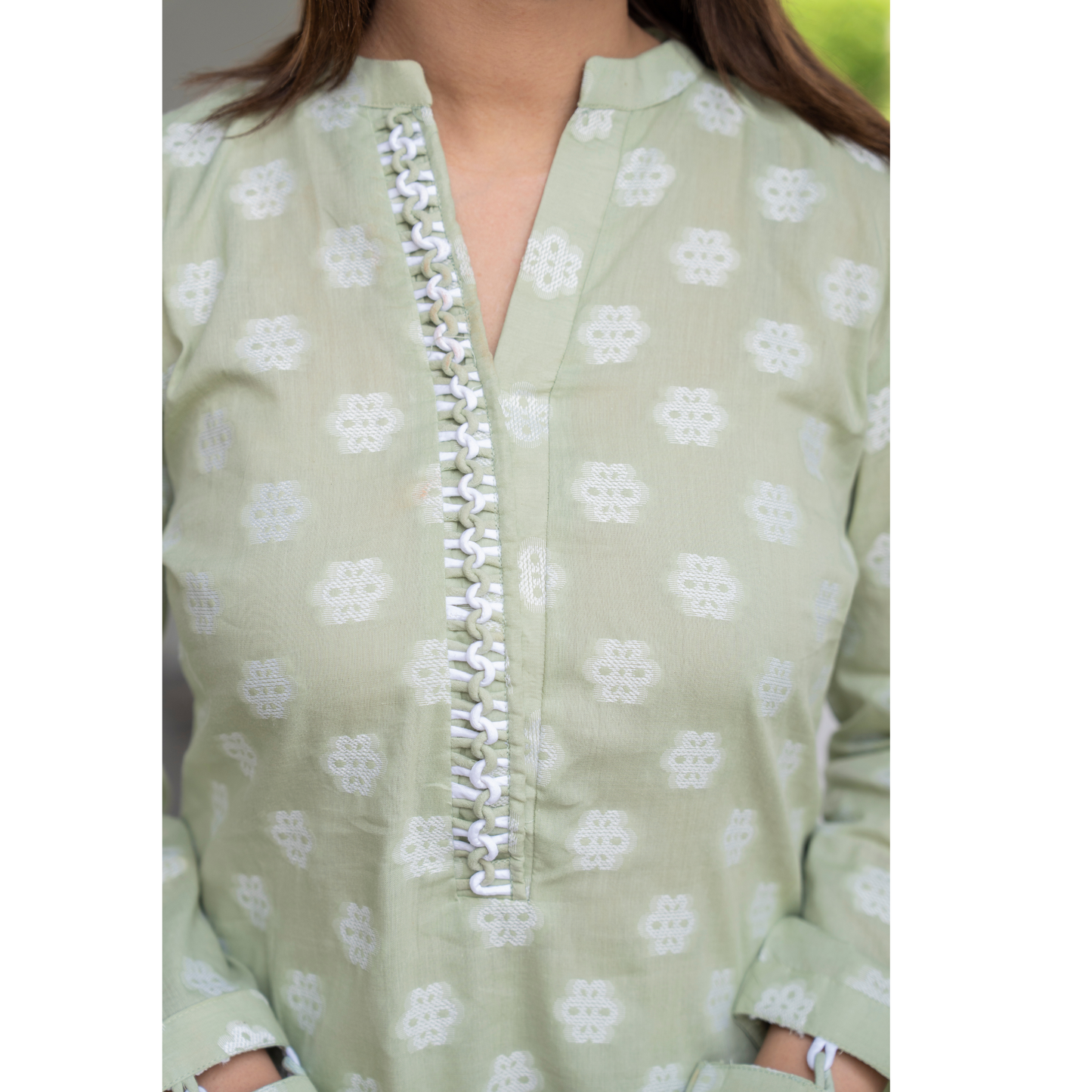 UA-86 2 Pc Jacquard Lawn Co-Ords Set | Ready to Wear | Umnaa