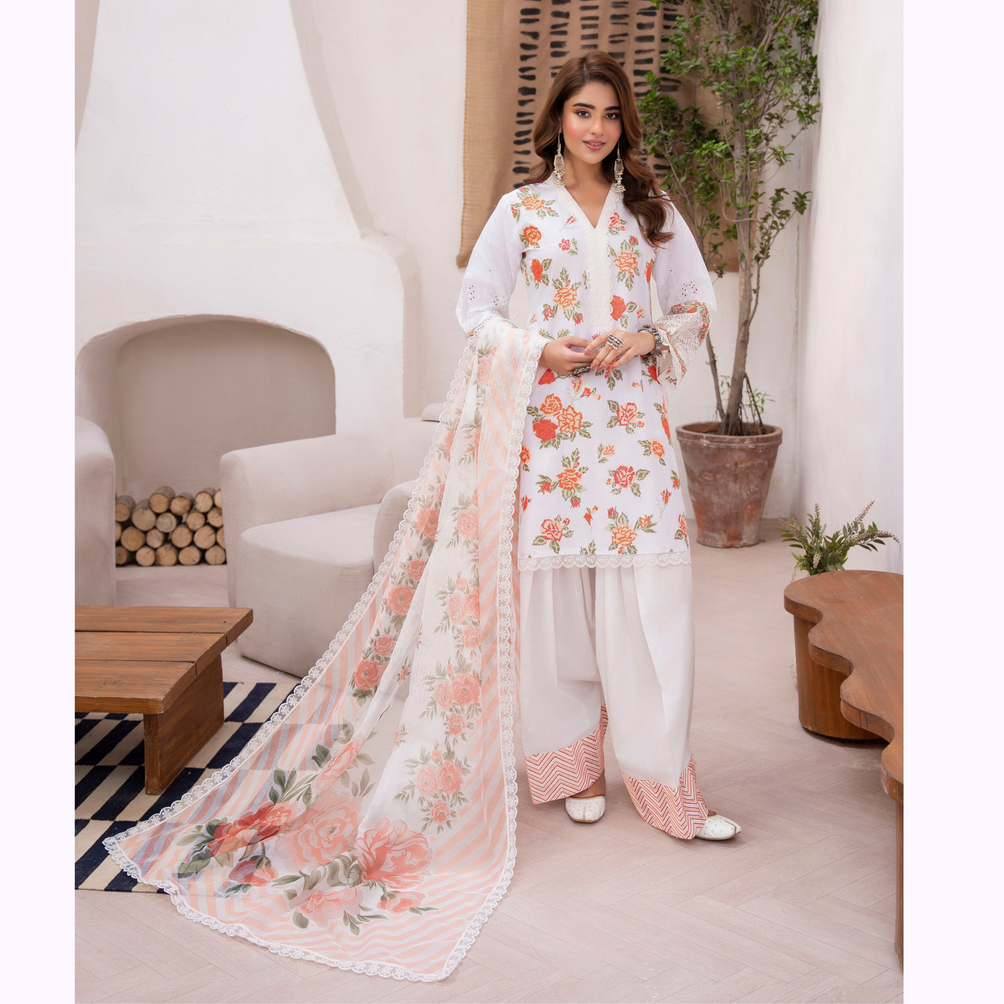 KC-1474 Luxury Trendy Farshi Shalwar Embroidered Collection | Ready to Wear | Karma Collection