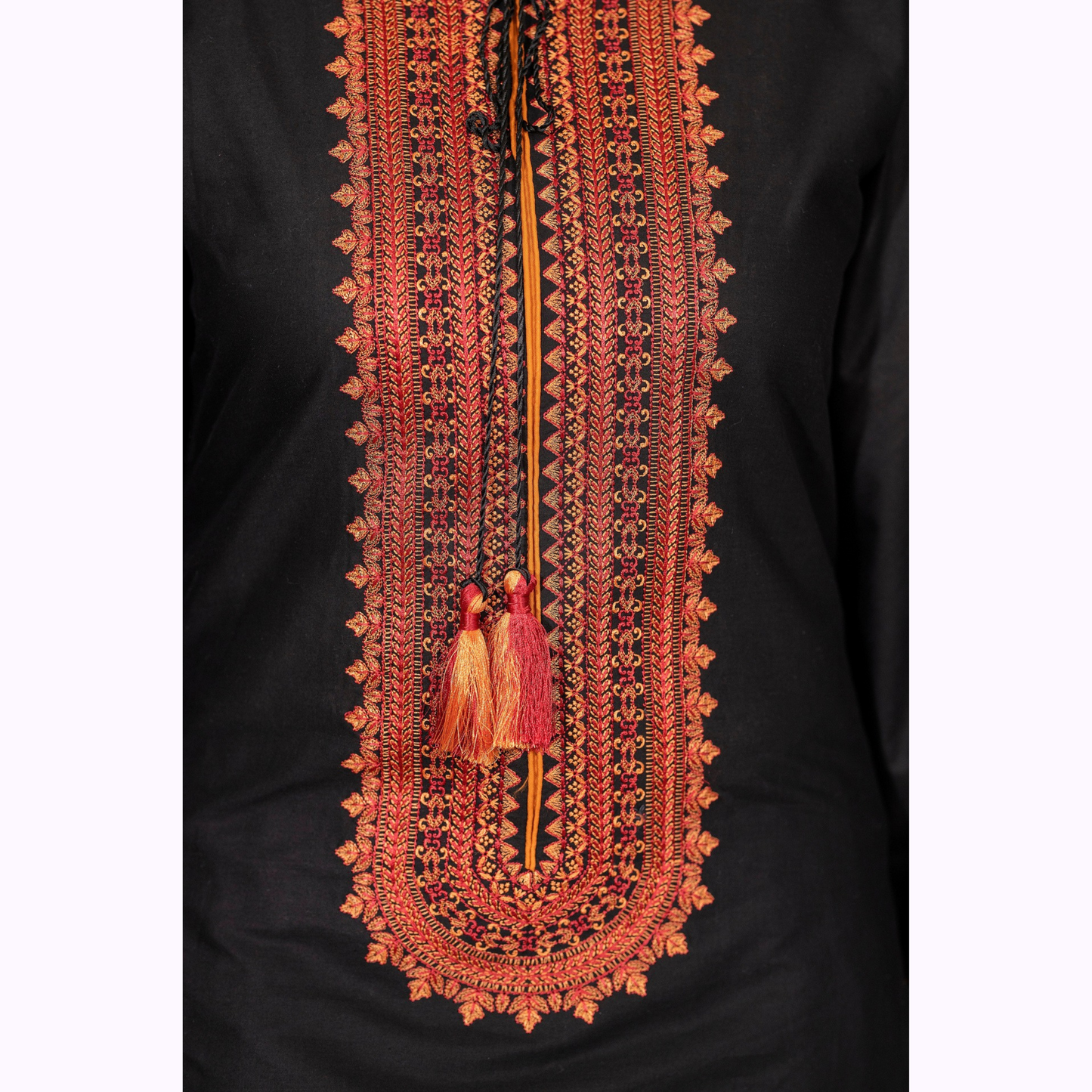 UKC-33 Embroidered Cambric Cotton Dress Ready to Wear 3 Pc - Karma Collection