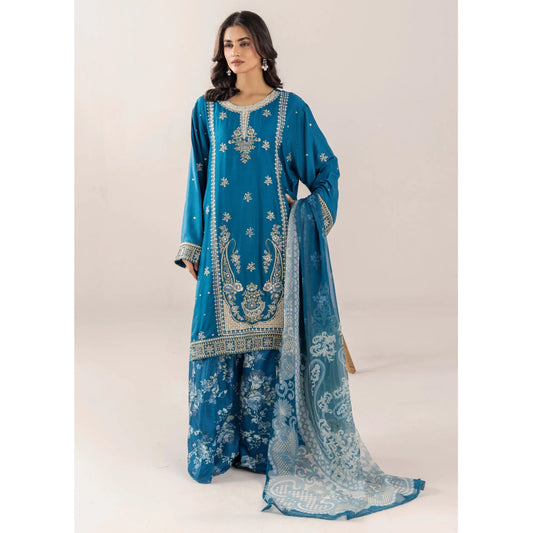 UTT-18 VOL 4 Embroidered Printed Linen Festive Collection by Traditional Thread