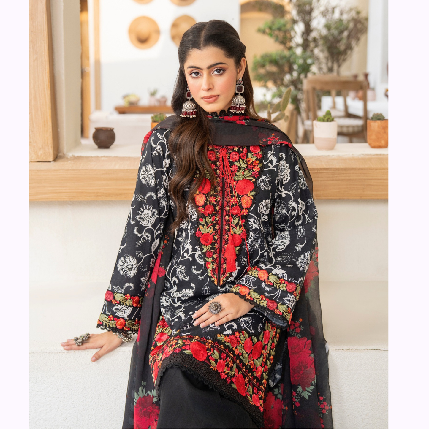 "Aina II" Embroidered Printed Lawn 3 Pc Collection by Karma Collection