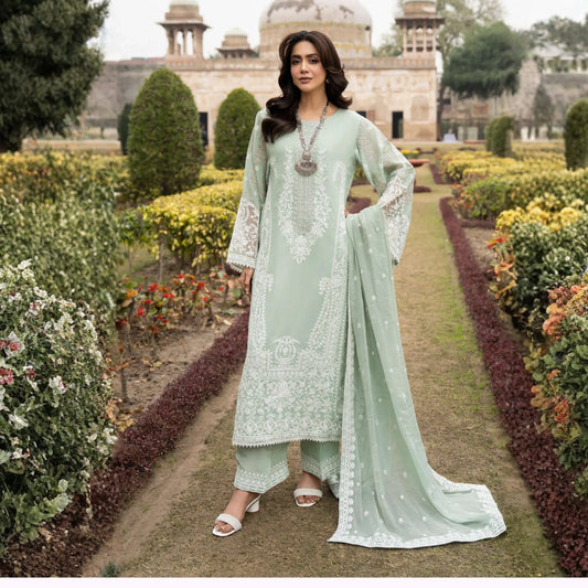 F-525 "Saj Dhaj" Embroidered Georgette Collection by Karma Collection