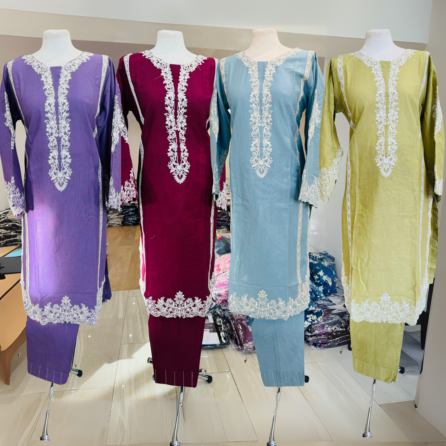 2 Pc Embroidered Khaddar Co-Ord Set | Ready to wear| Hayats