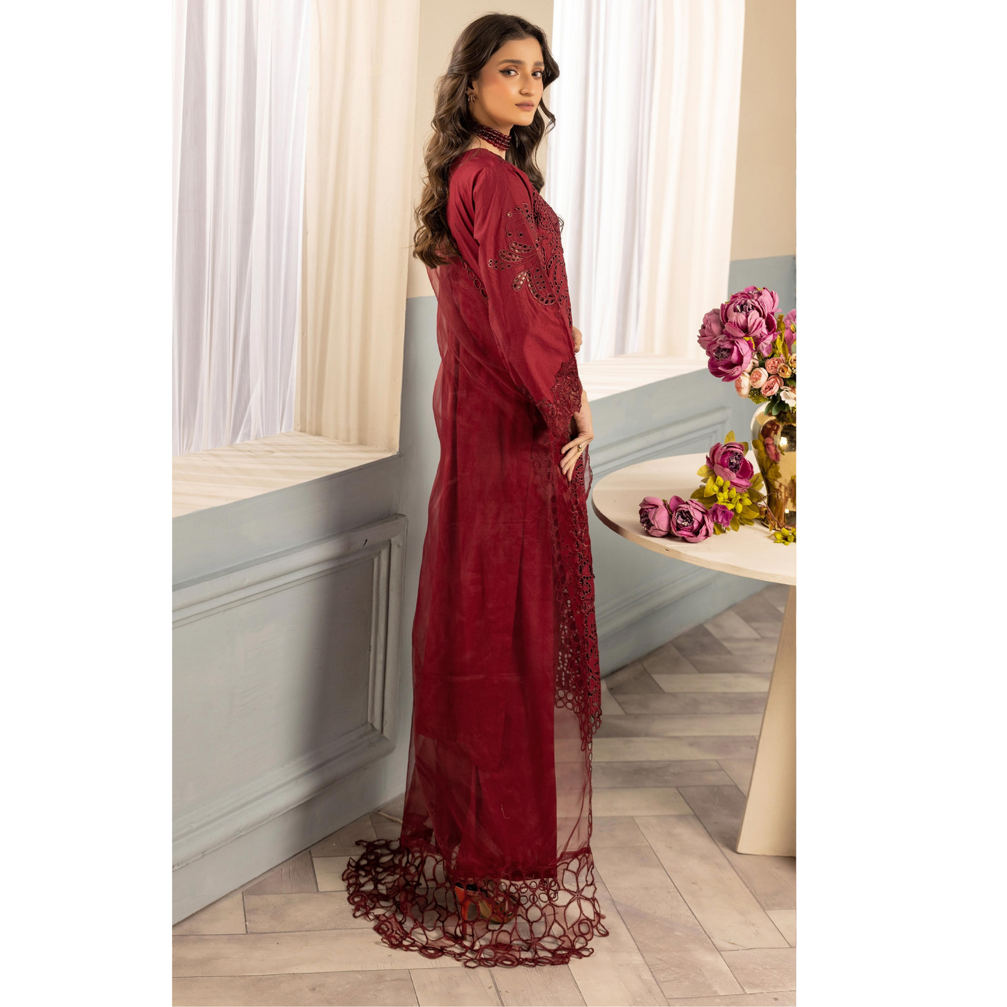 UMS-20 Embroidered Chikankari Lawn Collection | Ready to Wear | Simrans