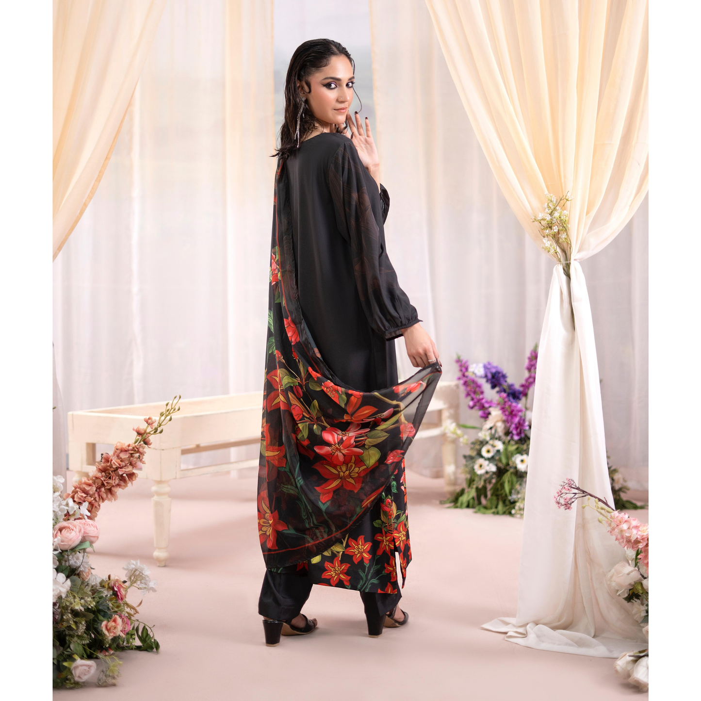 RA-20 3 Pc Printed Silk Collection |Ready to Wear | Raniya.h