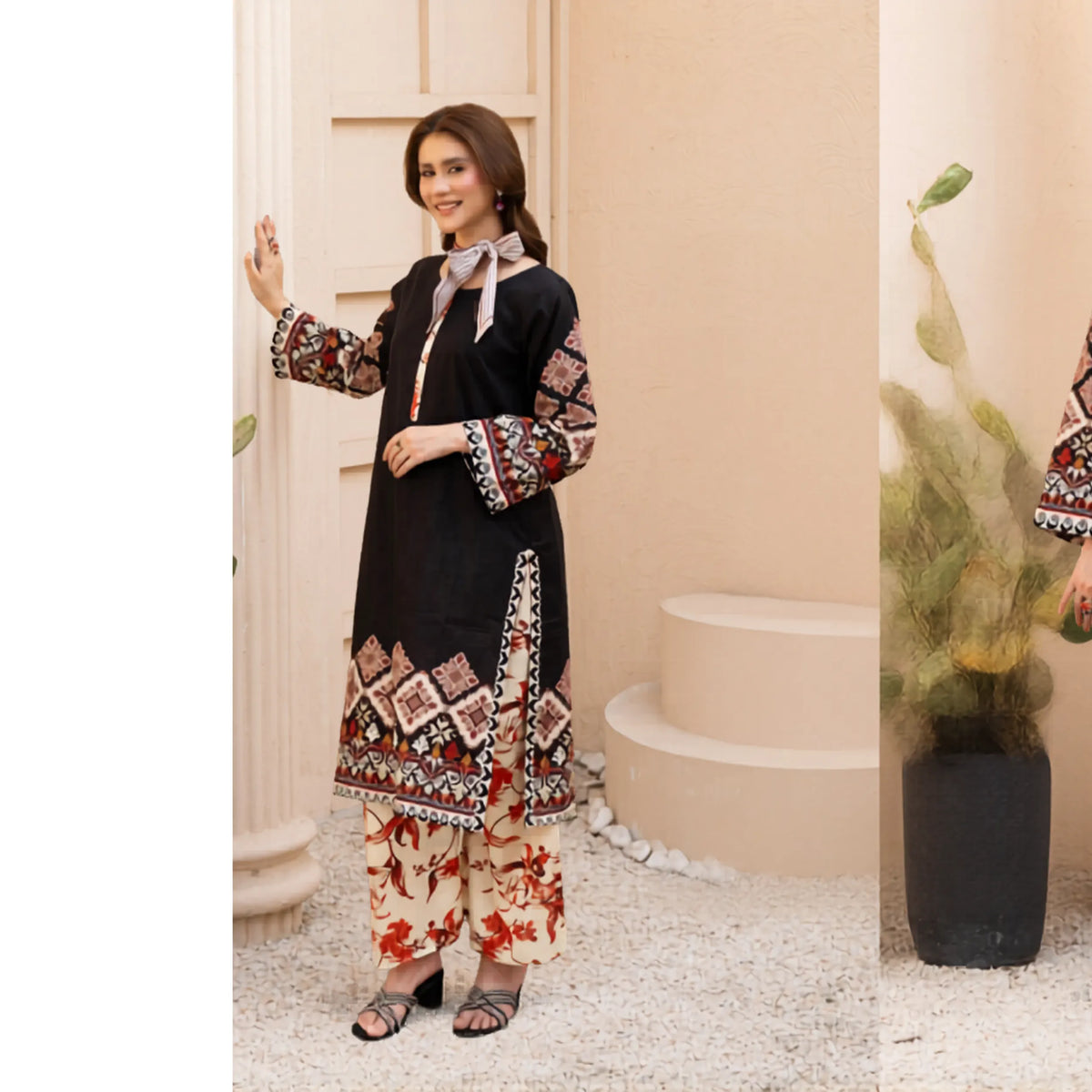 UMRZ-59 Printed Lawn Co-Ords set Collection by Rangz | Ready to Wear Pakistani Asian clothes