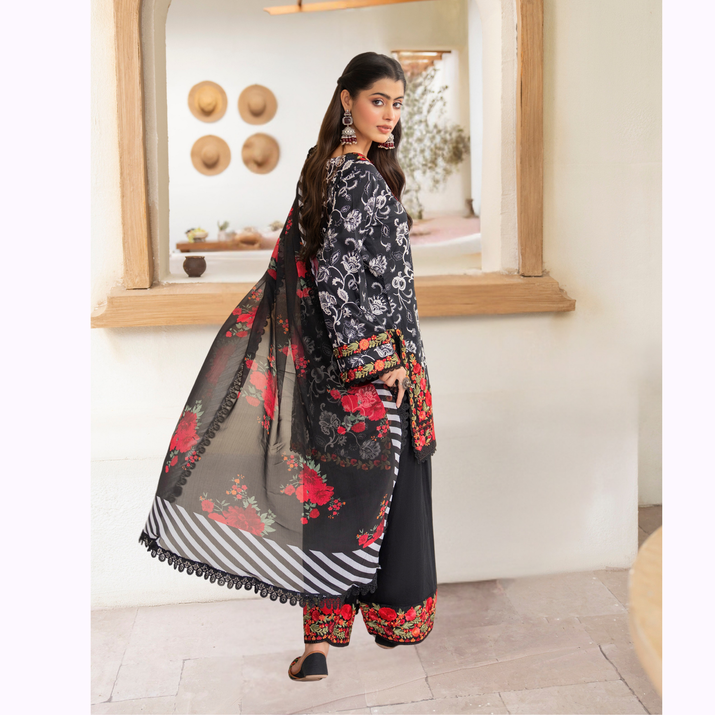 "Aina II" Embroidered Printed Lawn 3 Pc Collection by Karma Collection