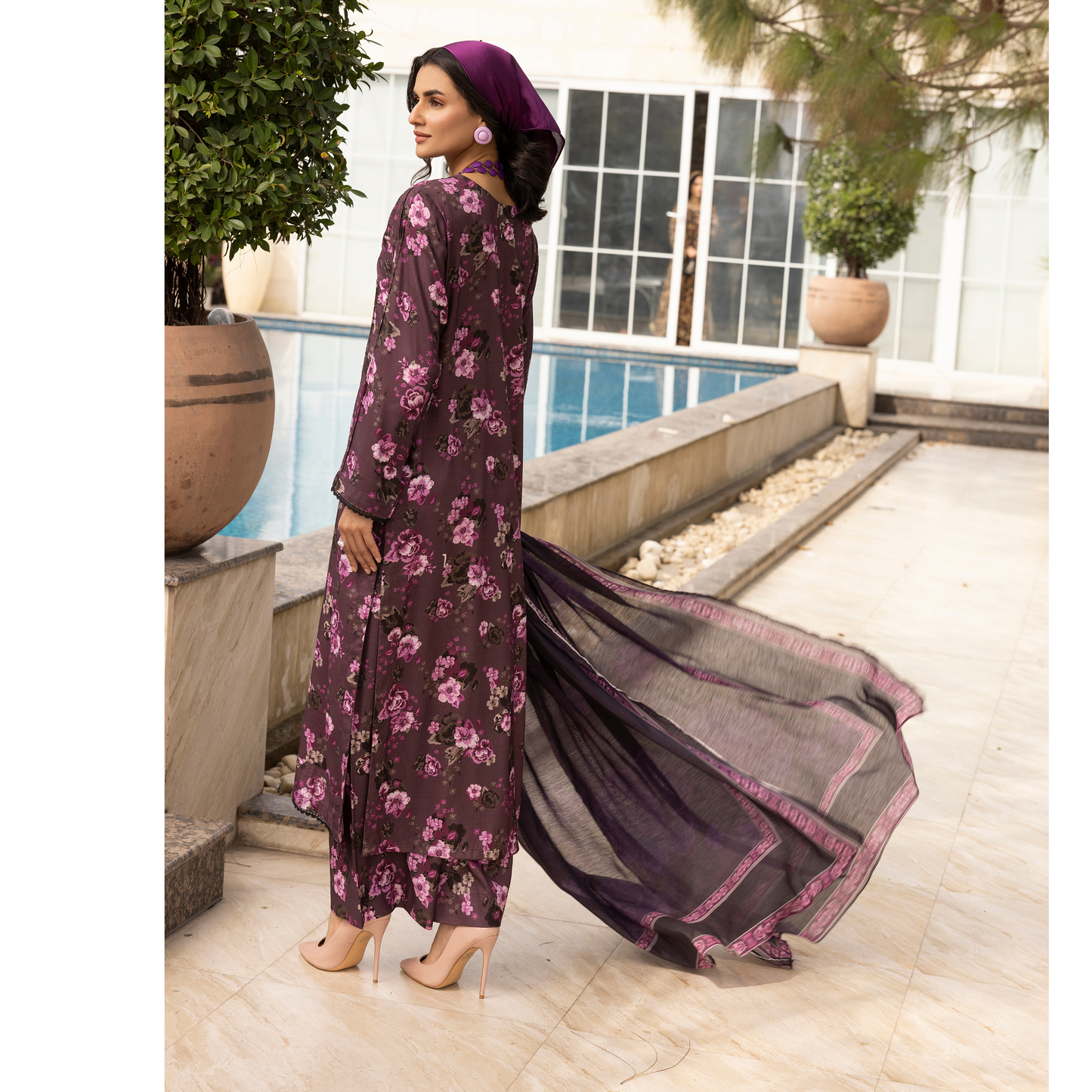 UMS-32 Baroque x Simrans Printed Linen Collection | Ready to Wear | Asian Clothes