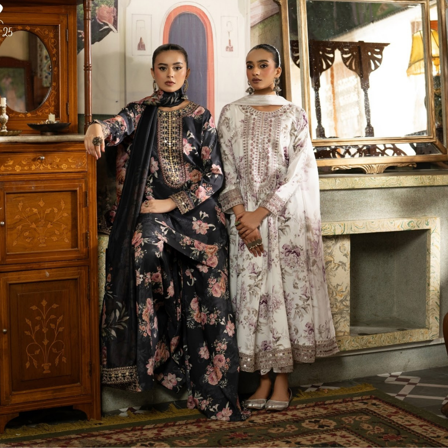 Luxury Embroidered Printed Cotton Silk Collection | Ready to Esra | Esra fashion