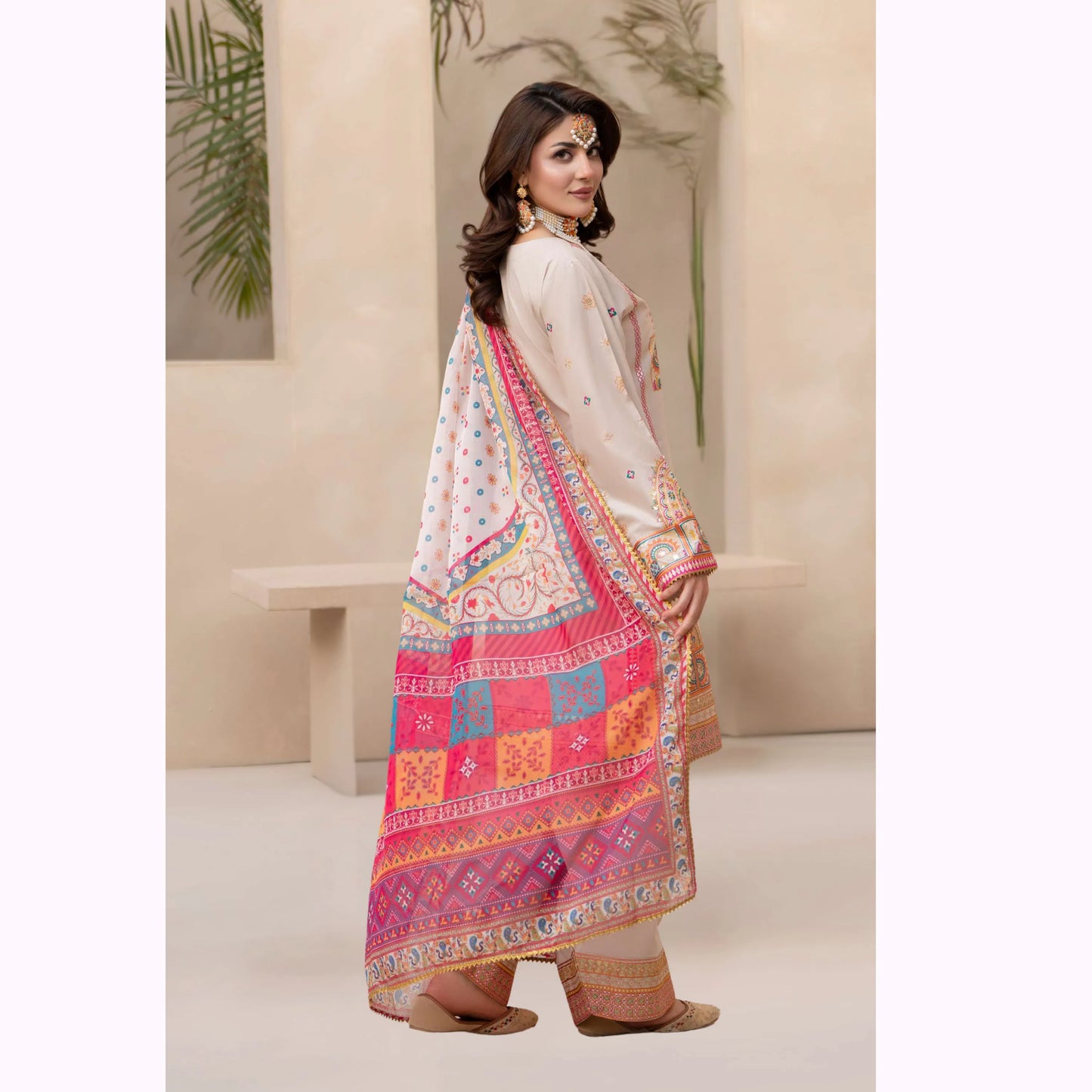 KC-1563 "Ferisha" Embroidered Festive Collection by Karma Collection