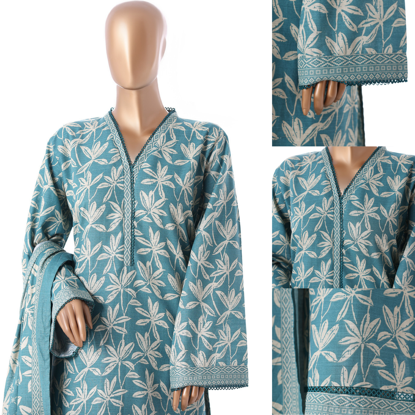UBA-01 Printed Khaddar 3 Pc Winter Collection by Bin Saeed