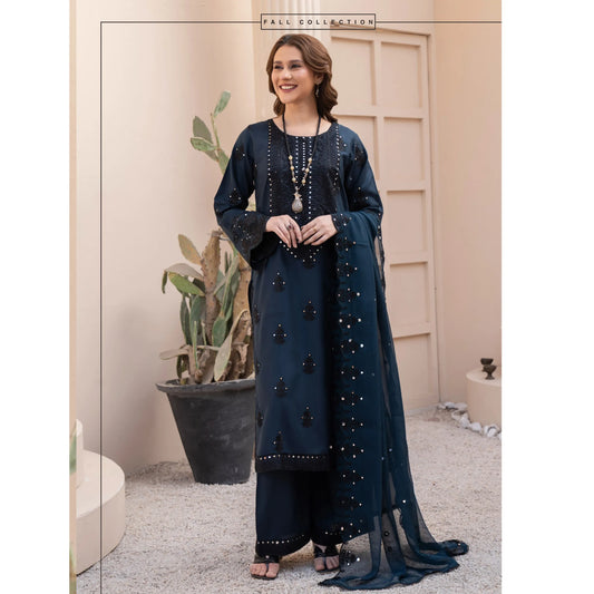 UA-179 Embroidered Linen Festive Collection by Umnaa