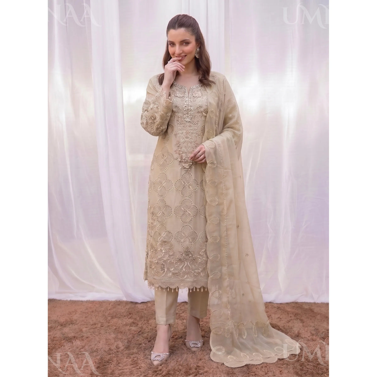 UA-295 Luxury Chiffon 3 Pc Collection | Umnaa