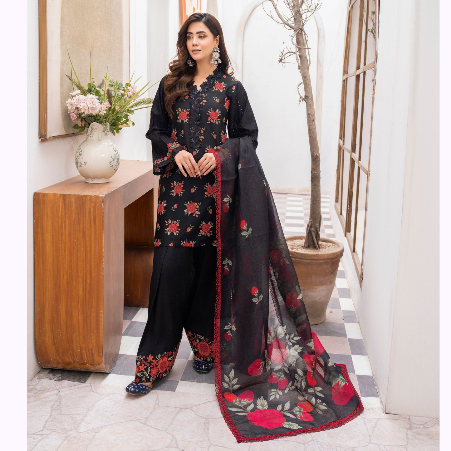 KC-1475 Luxury Trendy Farshi Shalwar Embroidered Collection | Ready to Wear | Karma Collection