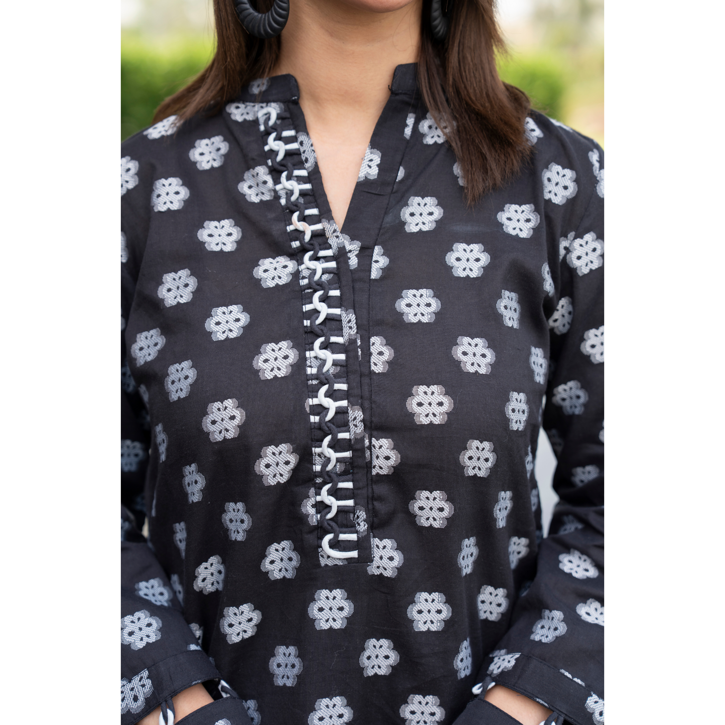 UA-86 2 Pc Jacquard Lawn Co-Ords Set | Ready to Wear | Umnaa