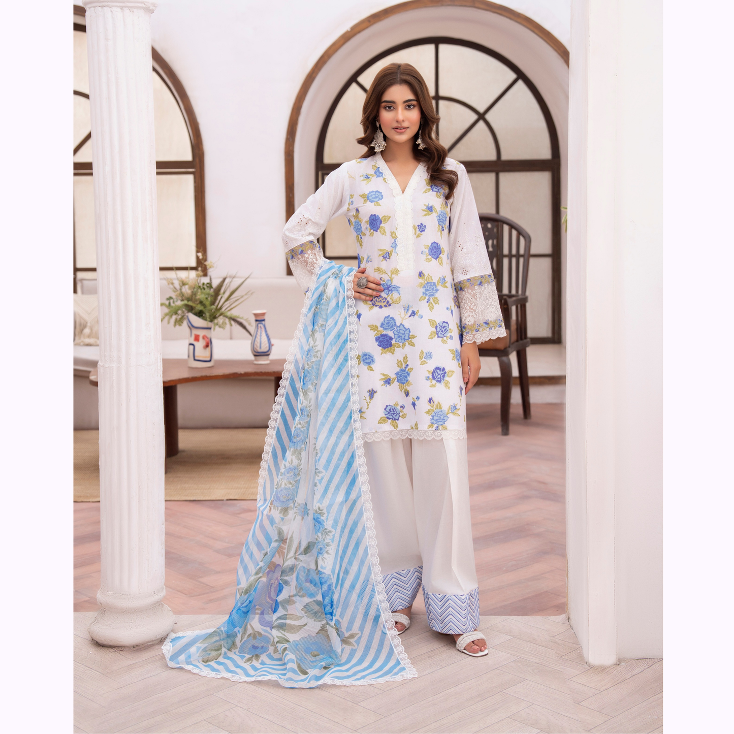 KC-1474 Luxury Trendy Farshi Shalwar Embroidered Collection | Ready to Wear | Karma Collection