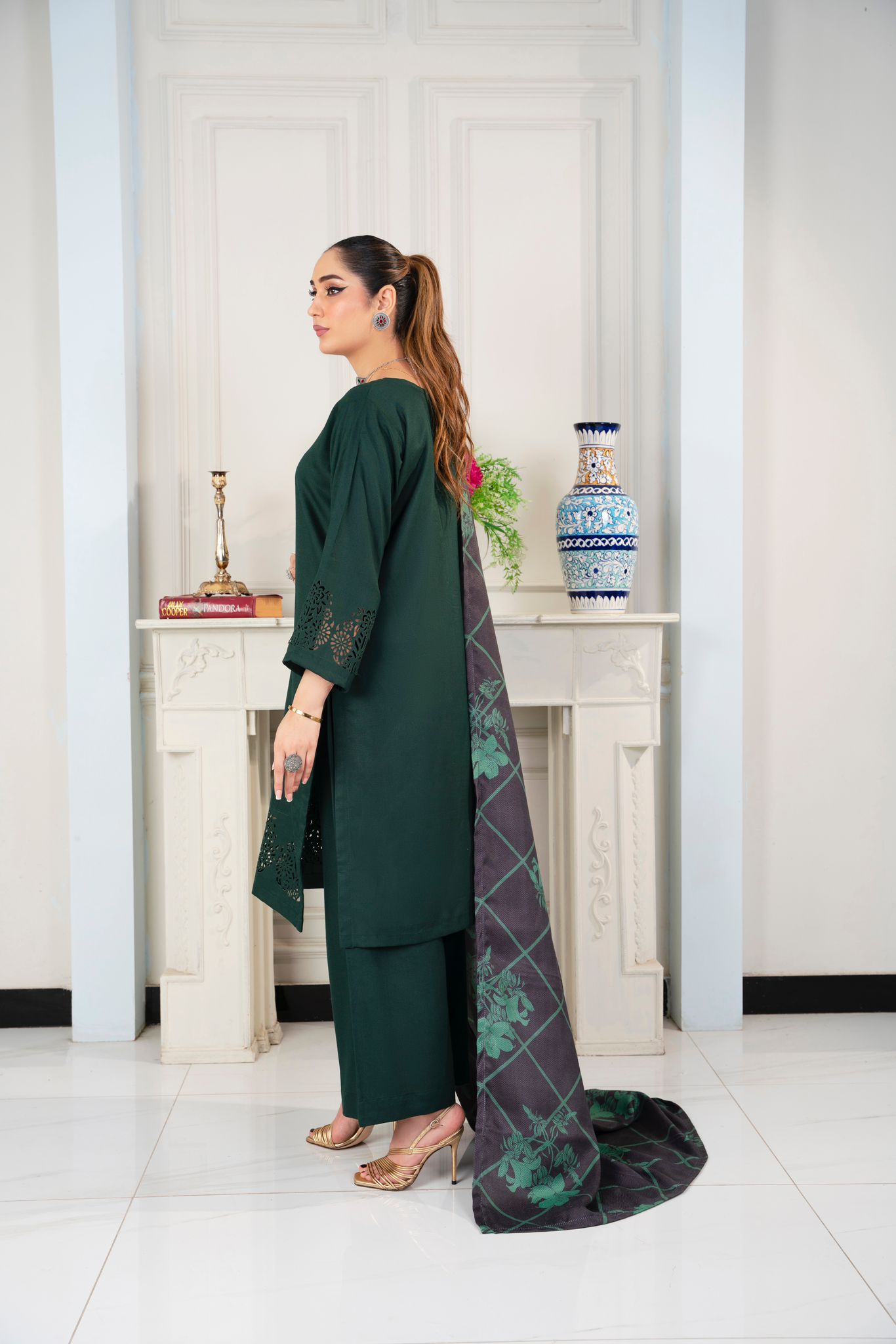 3 PC DHANAK LASERKARI DRESS WITH WOOL SHAWL-RANIYA.h