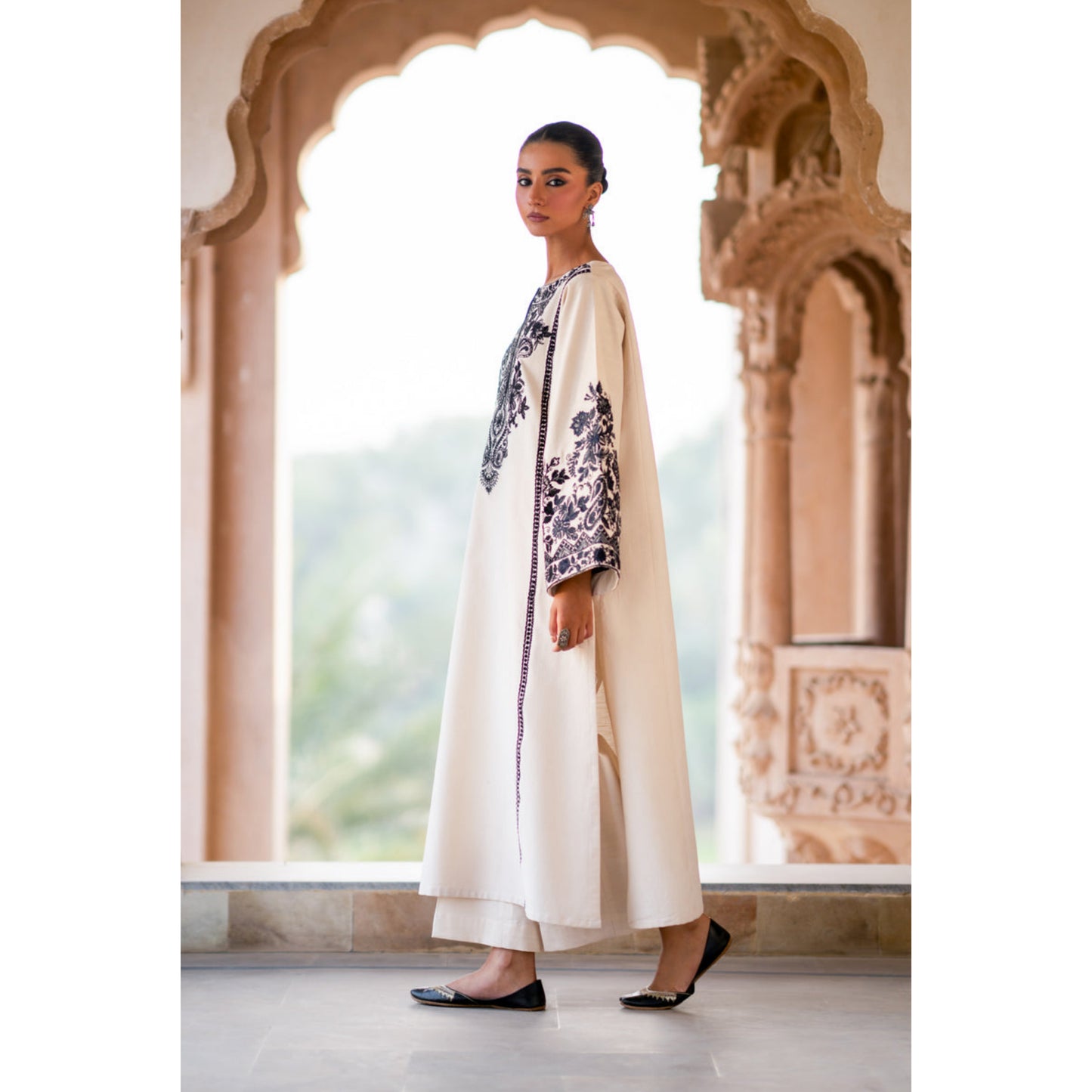 2 Pc Embroidered Lawn ready to wear Dress | Summer Wear | Tana bana