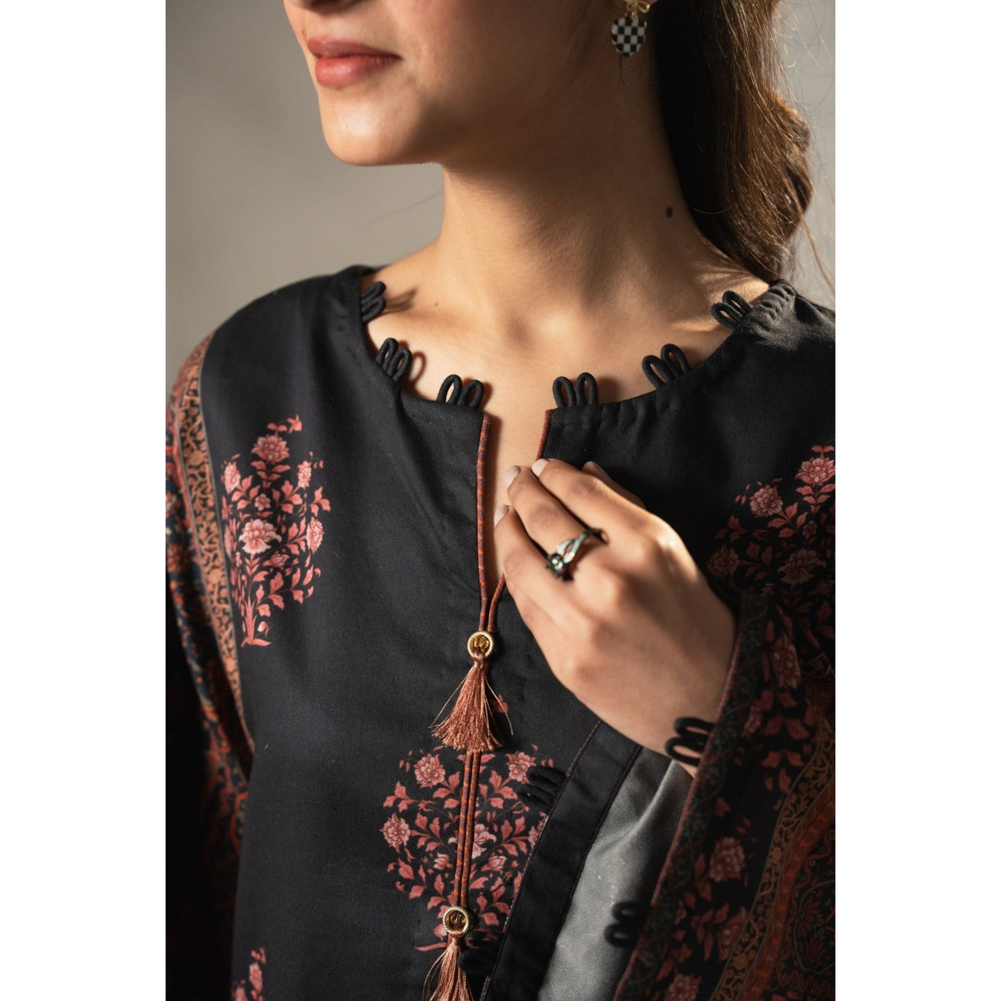 2 Pc Printed Lawn Co-Ords Set ready to wear Dress | Summer Wear | Tana bana