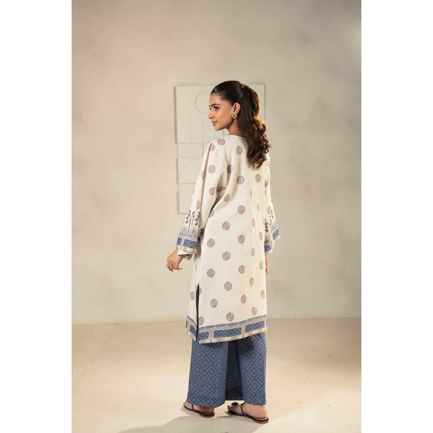 2 Pc Printed Lawn Co-Ords Set ready to wear Dress | Summer Wear | Tana bana