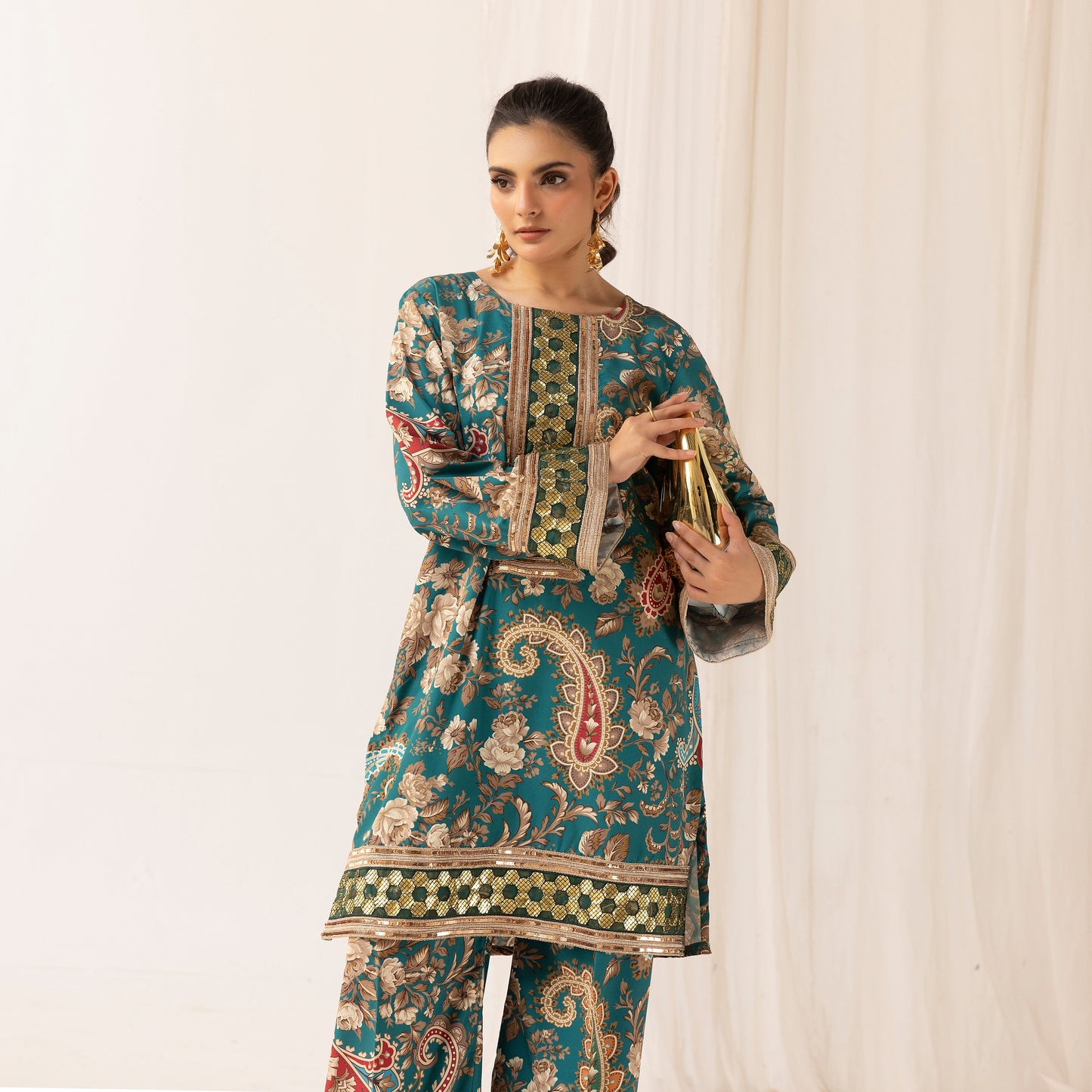 UMS-23 2 Pc Printed Co Ord Set Collection | Ready to Wear | Simrans