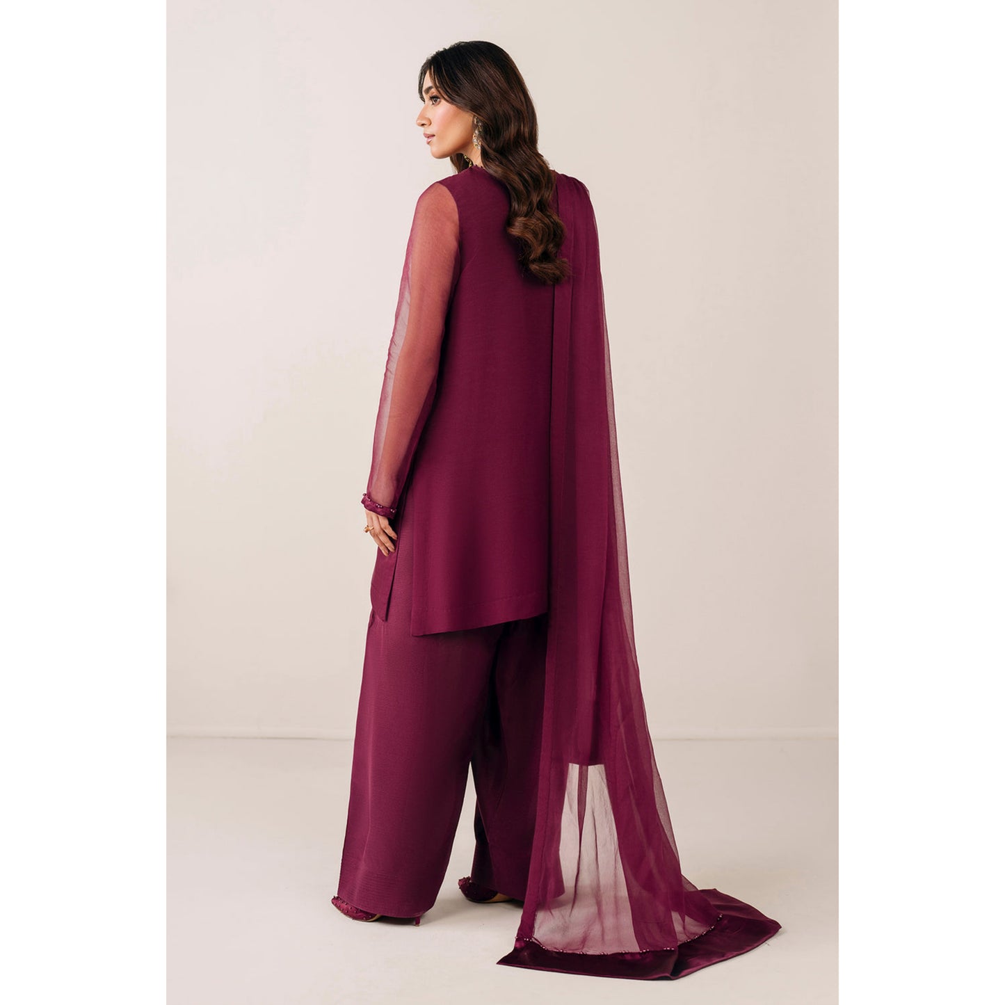 UA-103 Trendy Chiffon Farshi Shalwar Collection by Umnaa
