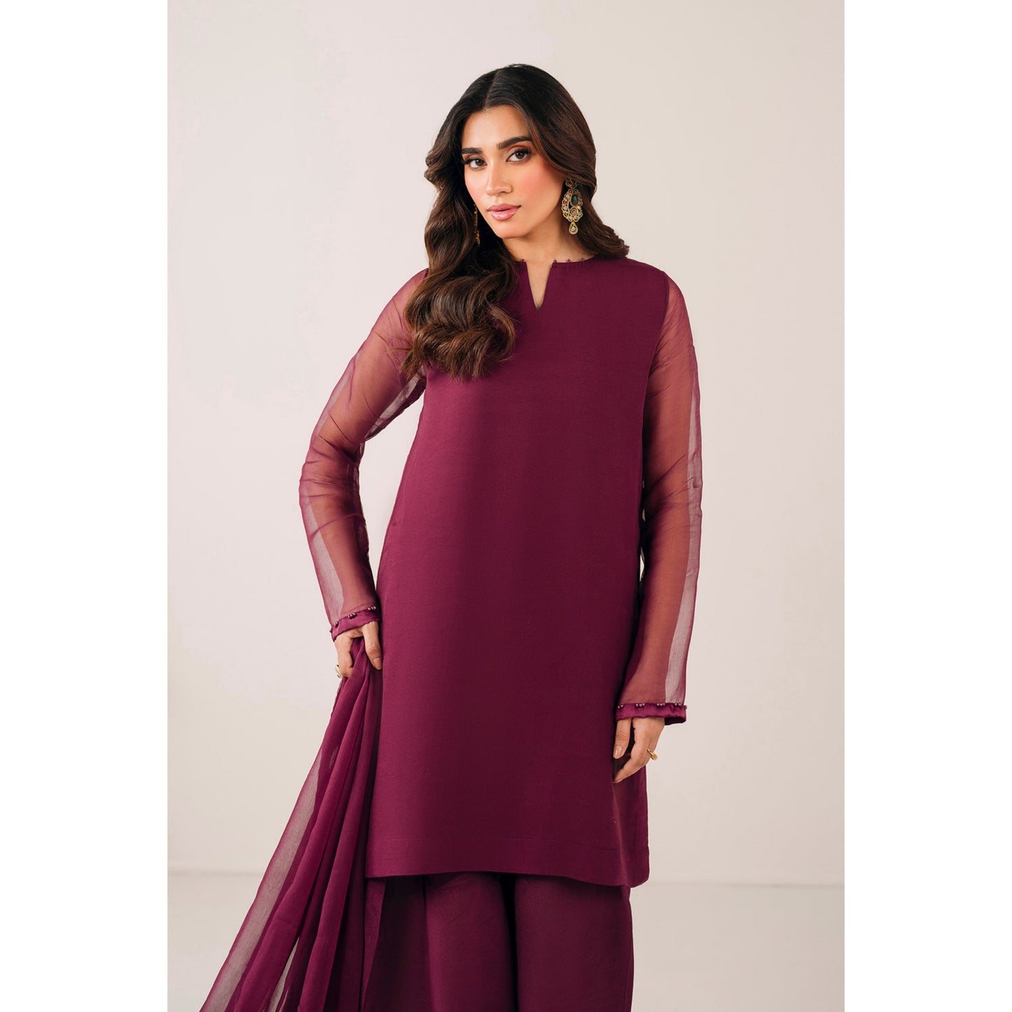 UA-103 Trendy Chiffon Farshi Shalwar Collection by Umnaa