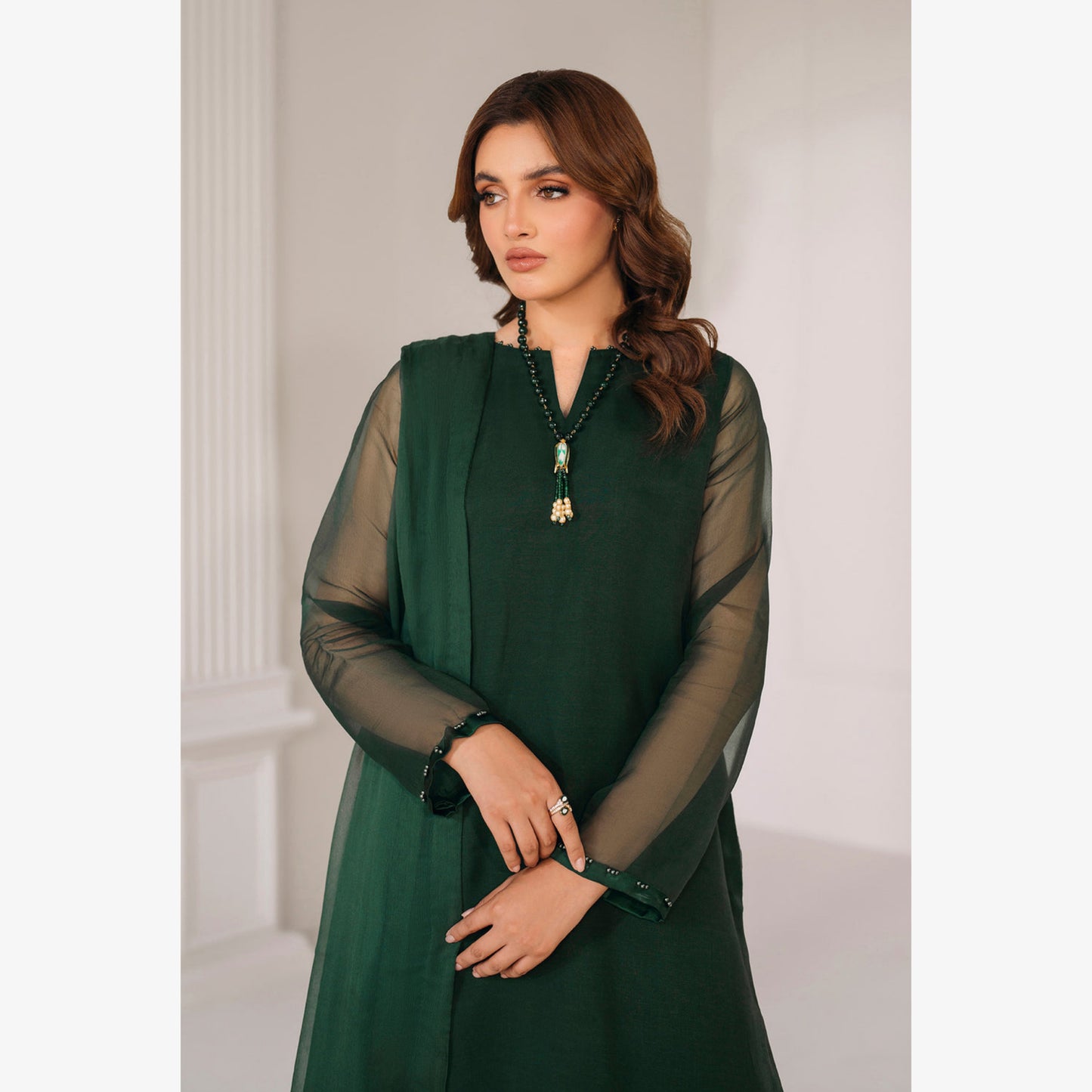 UA-103 Trendy Chiffon Farshi Shalwar Collection by Umnaa