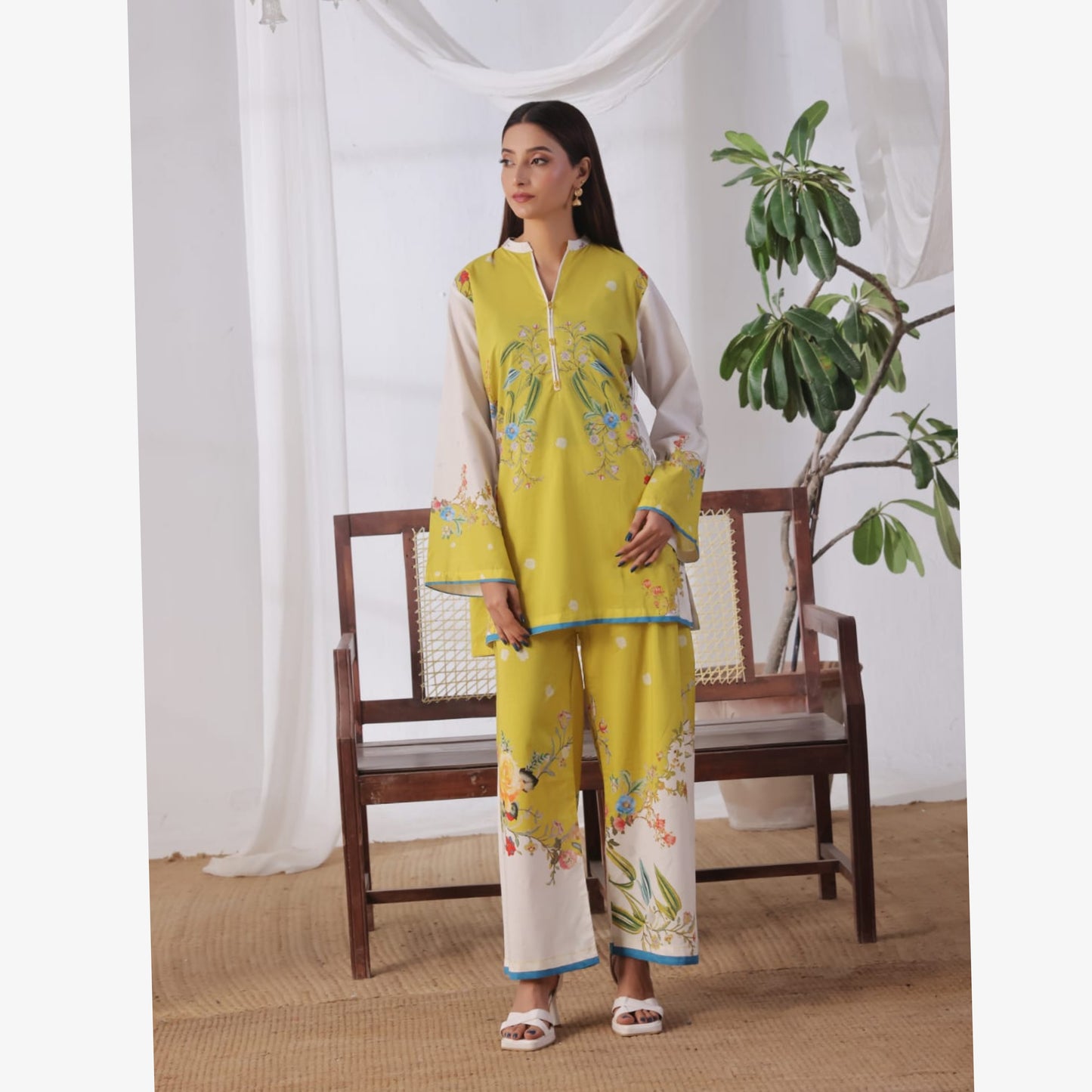 USN-15 Printed Lawn Co-Ords Set by Saphron