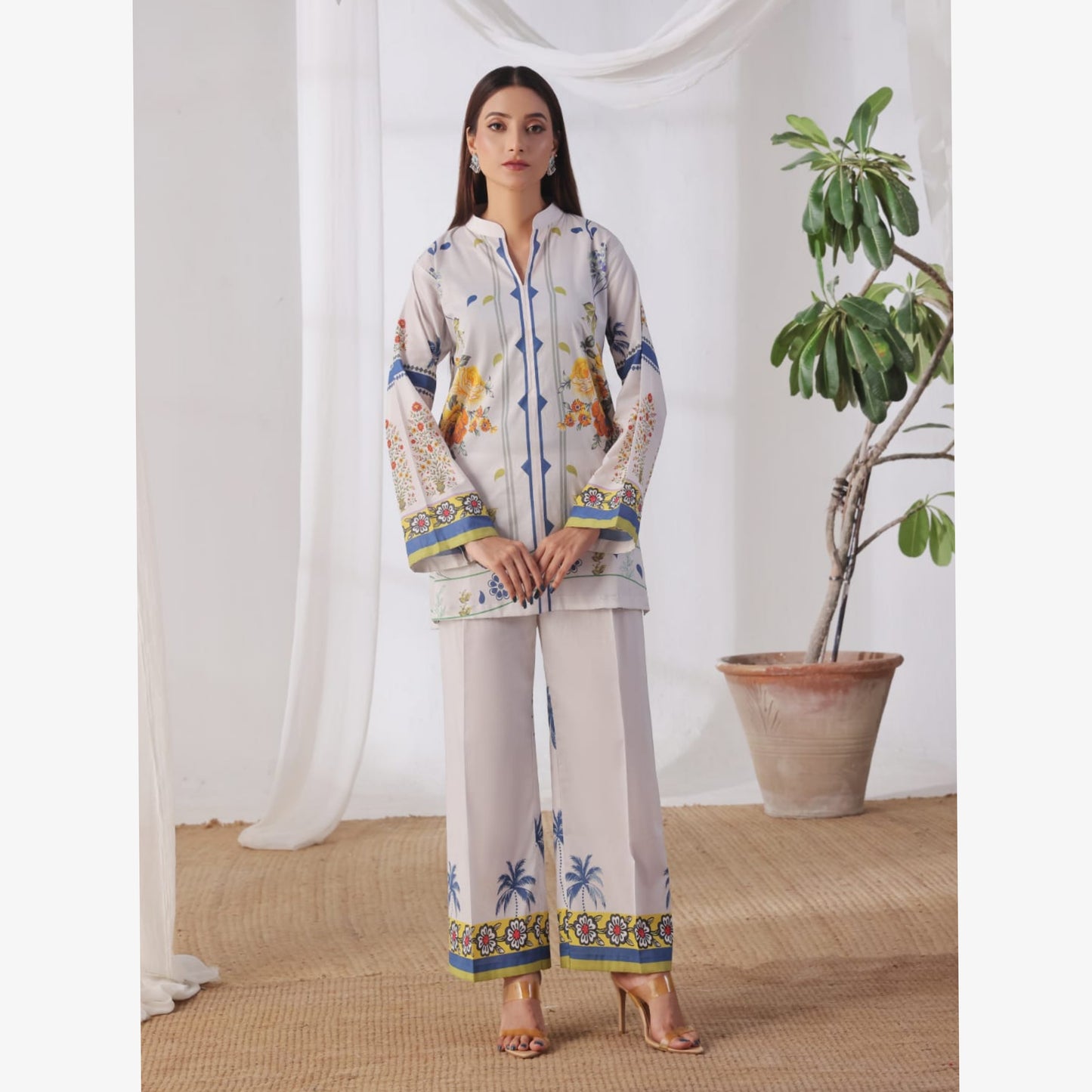 USN-15 Printed Lawn Co-Ords Set by Saphron