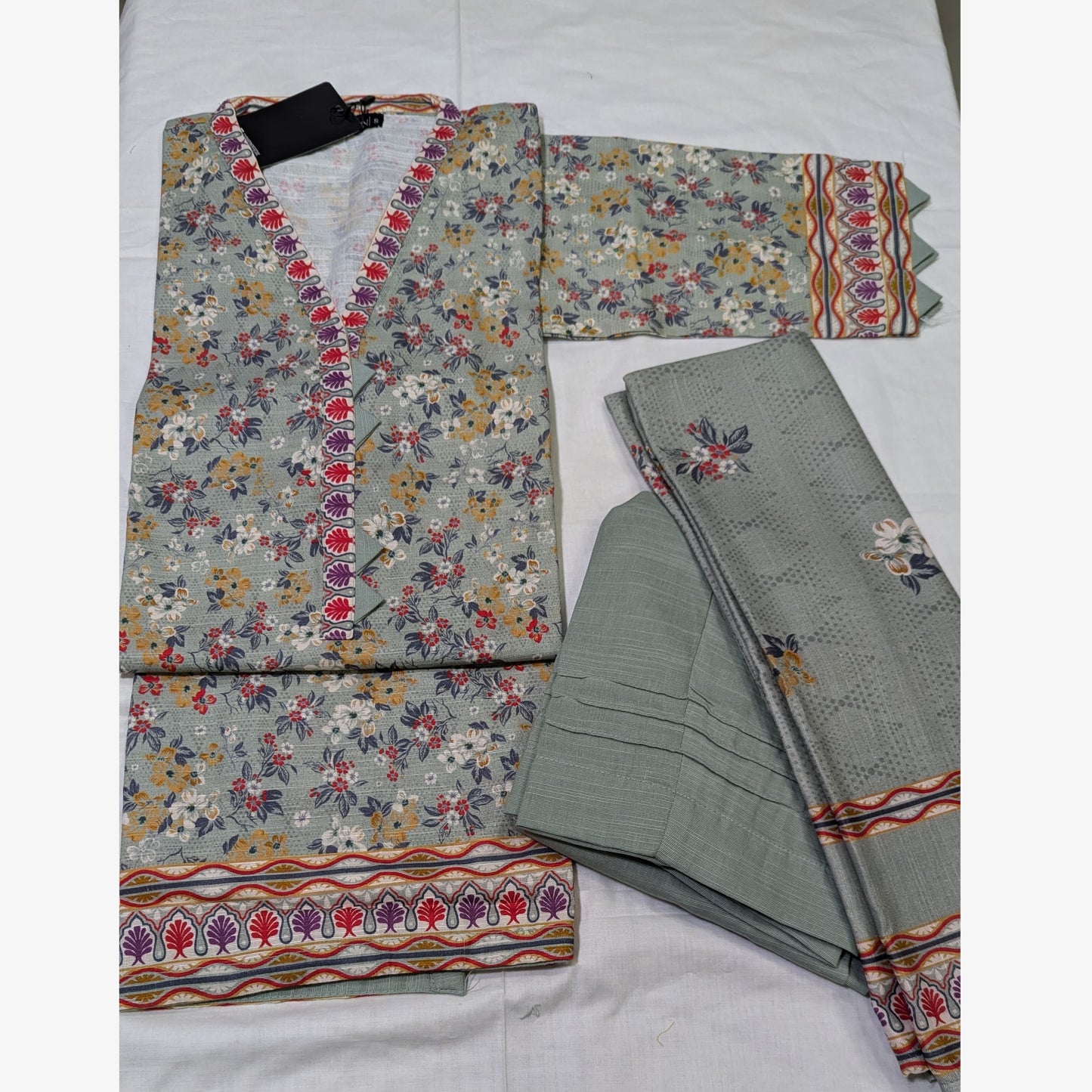 USN-15 Printed Khaddar 3 Pc Collection Set by Saphron