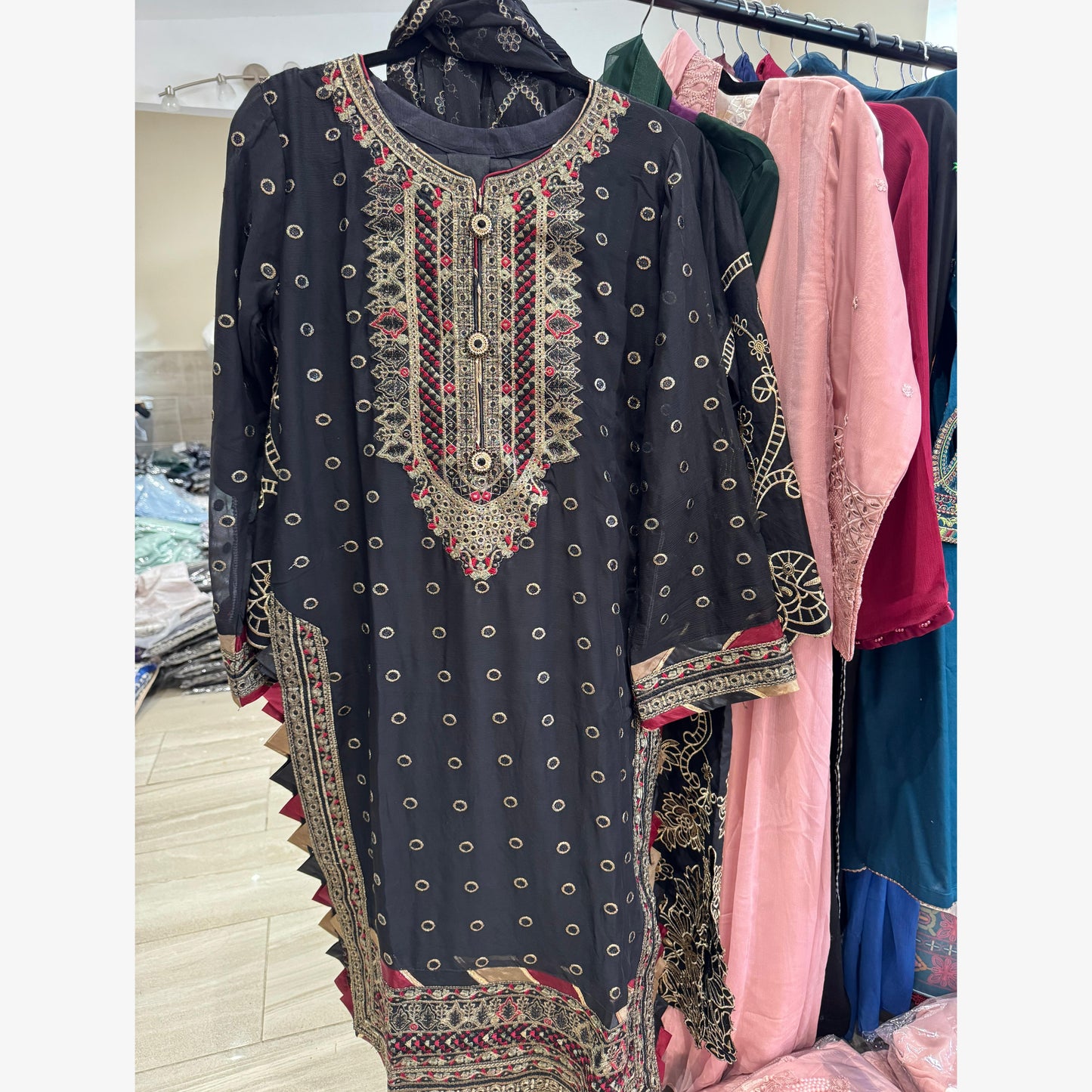 UA-107 Asim Jofa Inspired Luxury Chiffon Dess by UMNAA