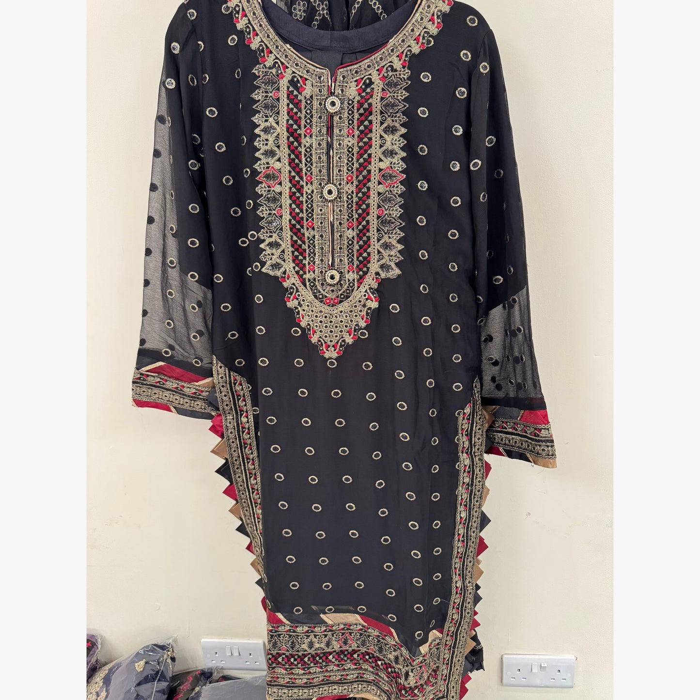 UA-107 Asim Jofa Inspired Luxury Chiffon Dess by UMNAA