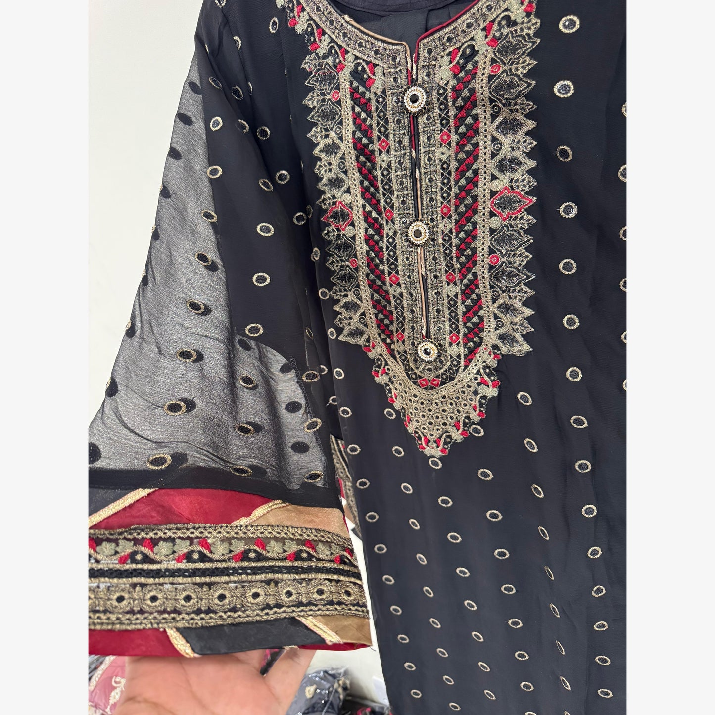 UA-107 Asim Jofa Inspired Luxury Chiffon Dess by UMNAA