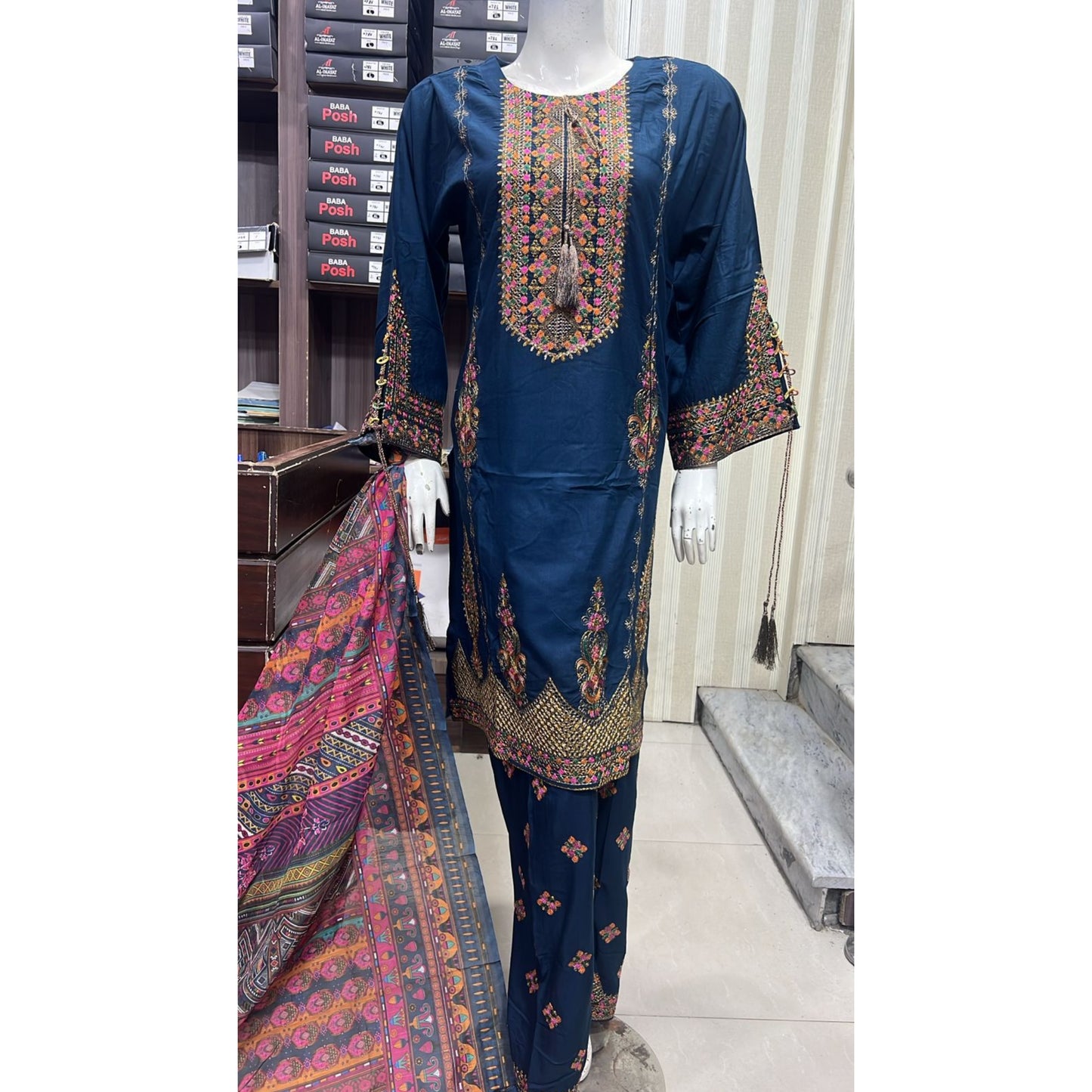 UA-109 Embroidered Linen Collection | Ready by Wear | Pakistani Dress Asian Clothes Umnaa