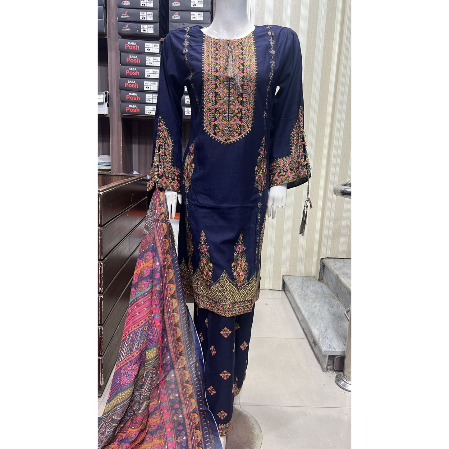 UA-109 Embroidered Linen Collection | Ready by Wear | Pakistani Dress Asian Clothes Umnaa