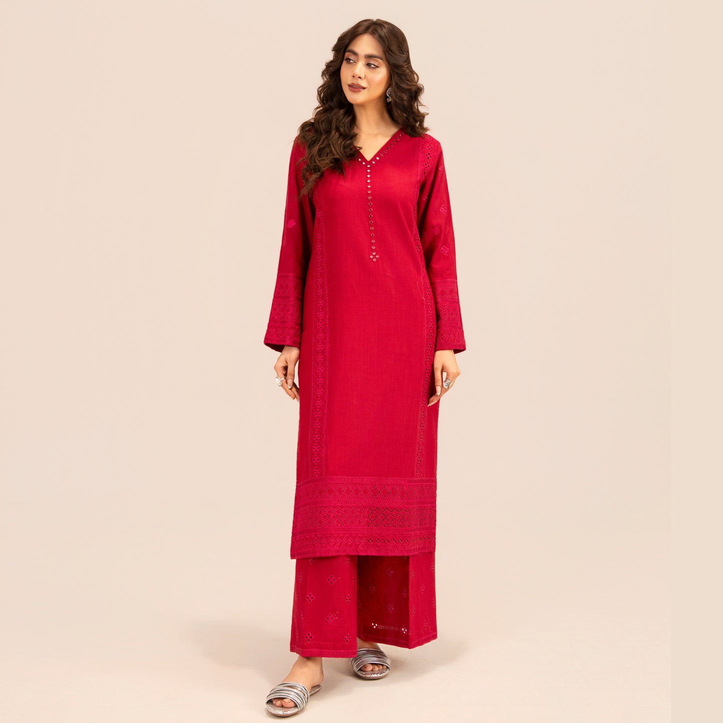UA-125 Embroidered Khaddar 2 Pc Collection | Ready to Wear | Umnaa