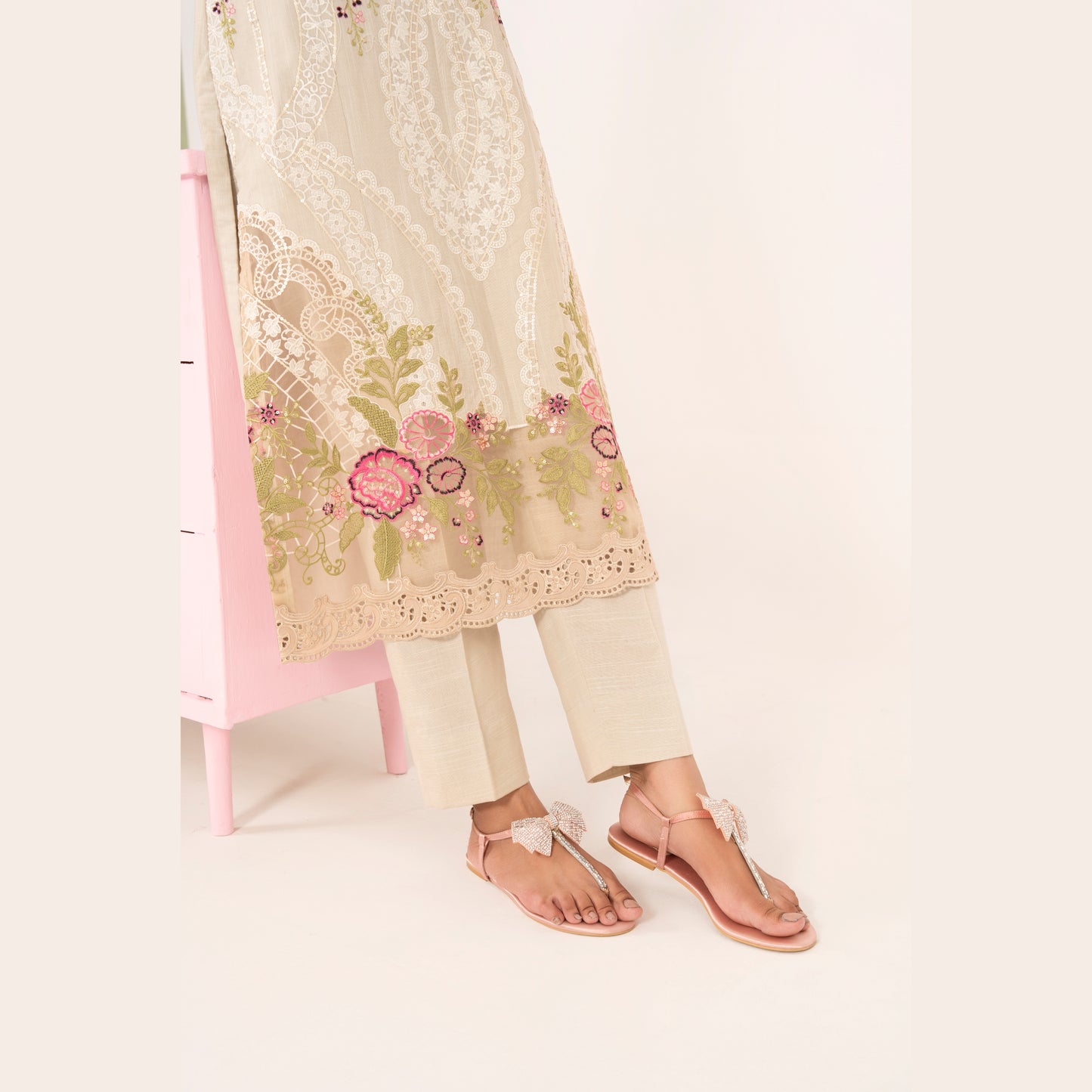 UA-124 Embroidered khaddar 2 Pc Collection | Ready to Wear | Umnaa