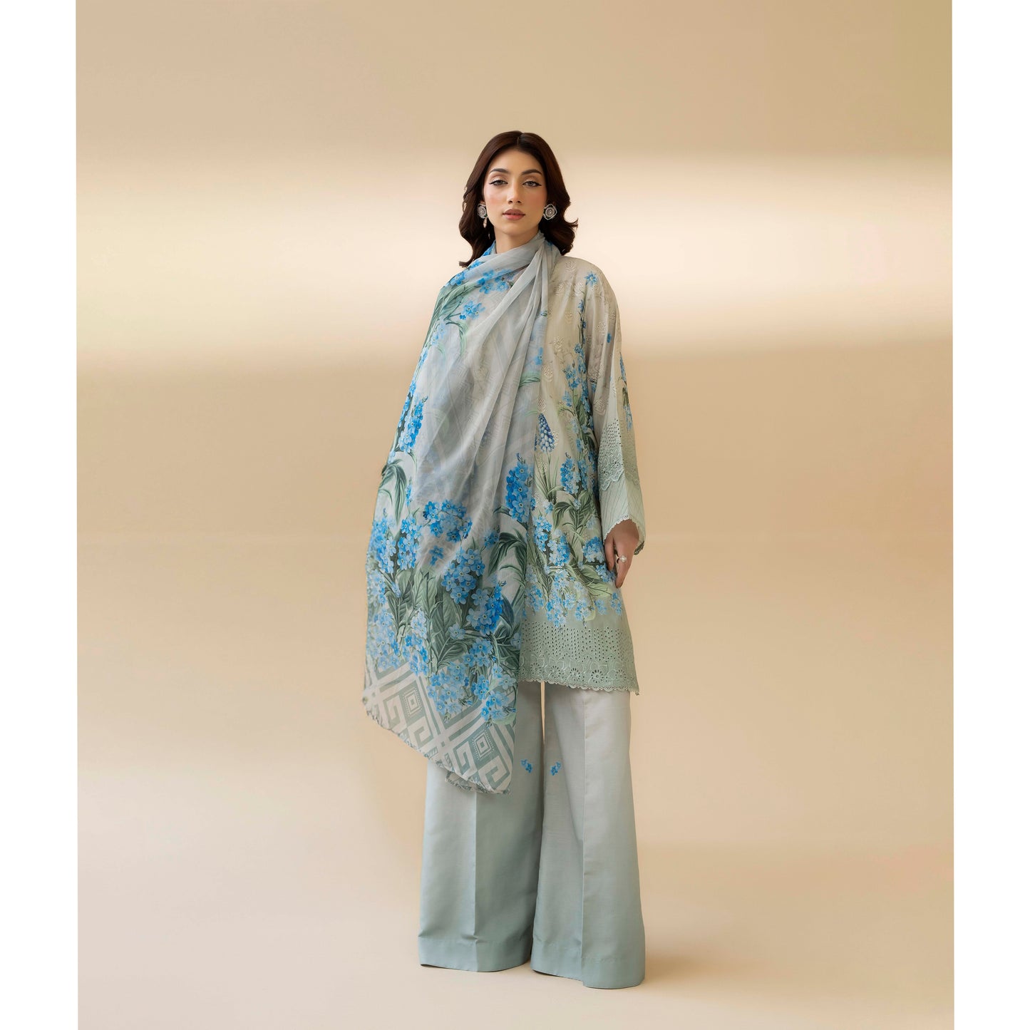 UTT-14 AMALTAS Printed Embroidered Slub Khaddar Collection by Traditional Thread