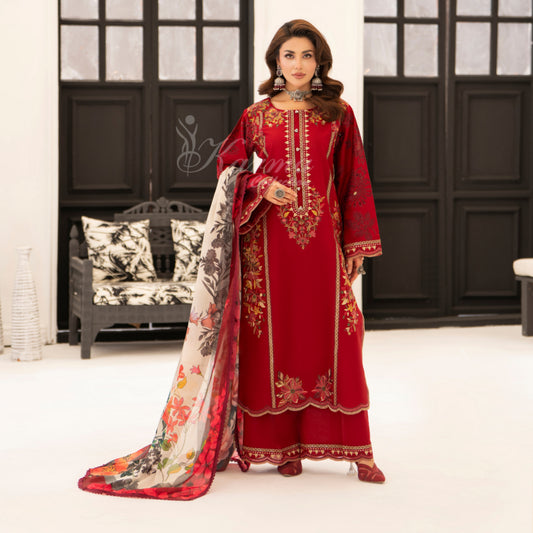 KC-1559 "Ferisha" Embroidered Festive Collection by Karma Collection