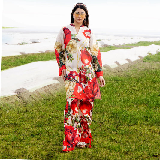 UTT-20 "Camelia" VOL 1 Summer Printed Chikankari Co Ord Set Collection by Traditional Thread | Asian Clothes