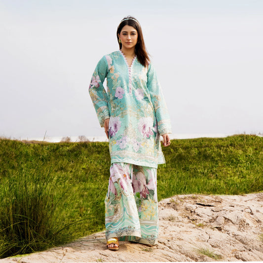 UTT-21 "Camelia" VOL 2 Summer Printed Chikankari Co Ord Set Collection by Traditional Thread | Asian Clothes