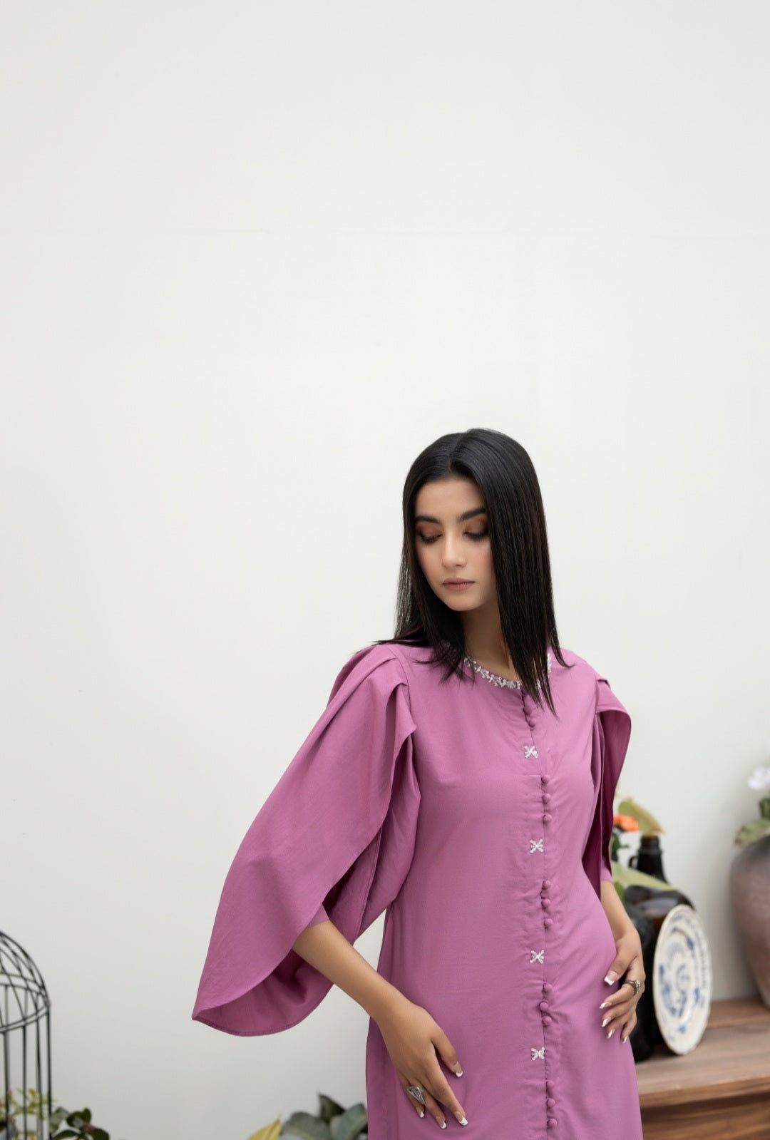 (PINK) 2 pc grip Ready to Wear Outfit by Simrans