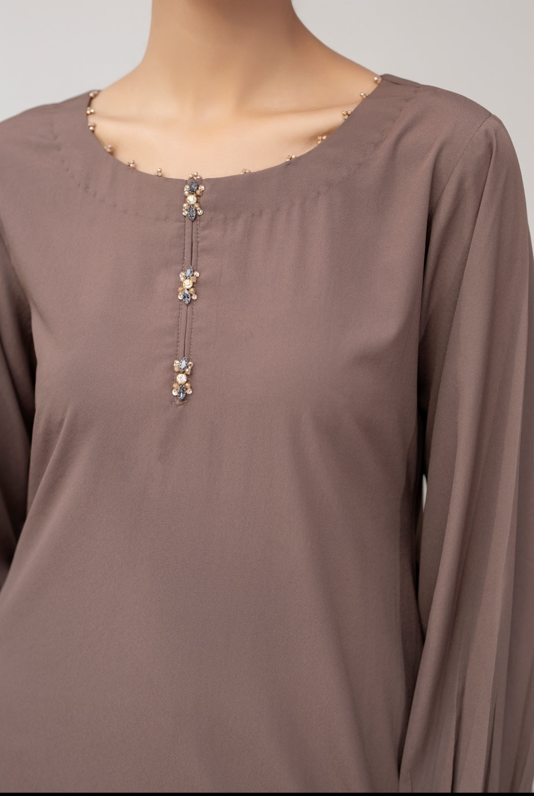 (BROWN) 2 pc Grip Ready to Wear Outfit by Simrans