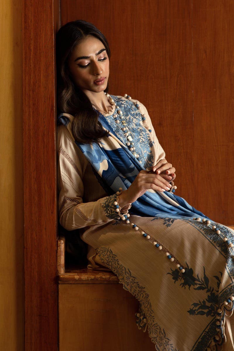 Muzlin By Sana Safinaz Stitched 3 Piece-Winter Collection