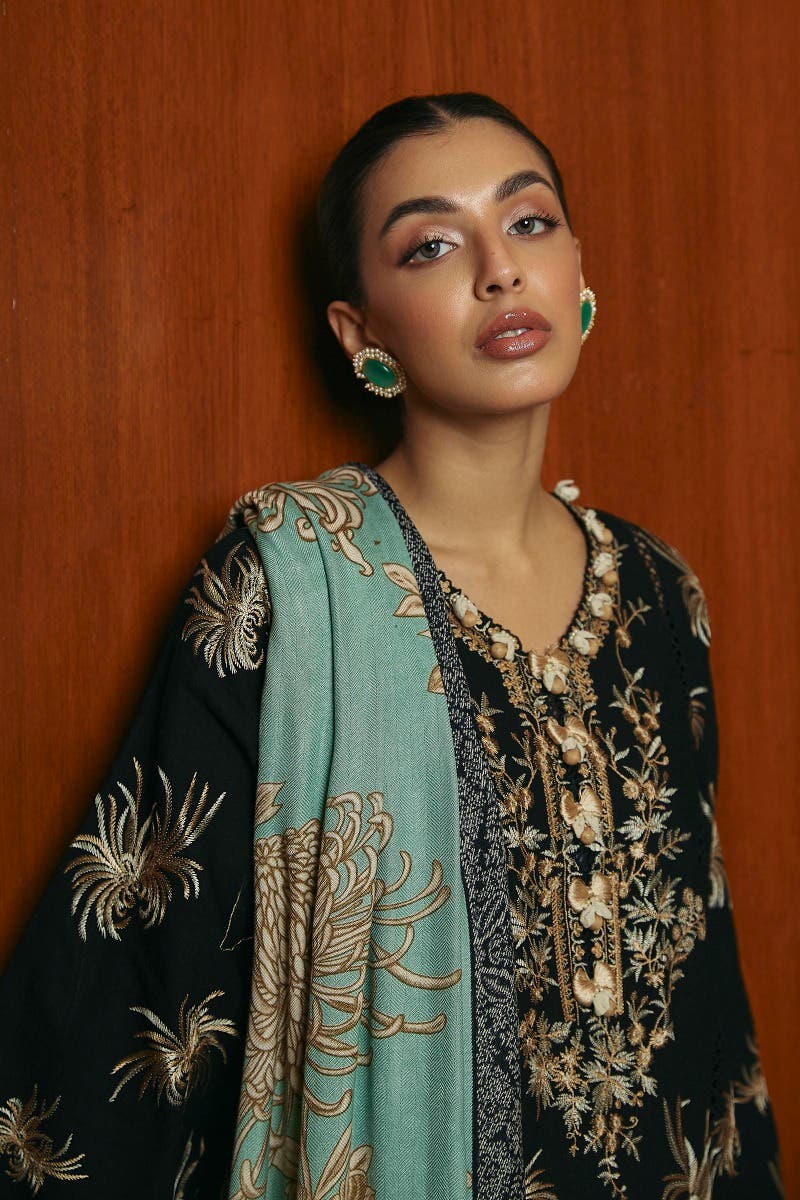 Muzlin By Sana Safinaz Stitched 3 Piece-Winter Collection