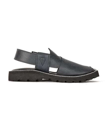 ASH GREY MEN PESHAWARI CHAPPAL-J.